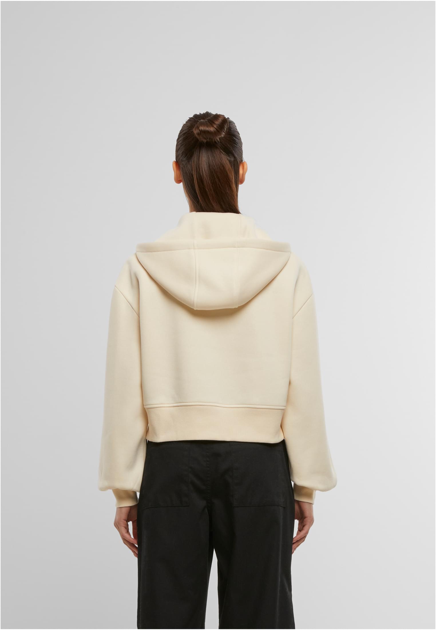 Ladies Short Oversized Zip Jacket whitesand | whitesand