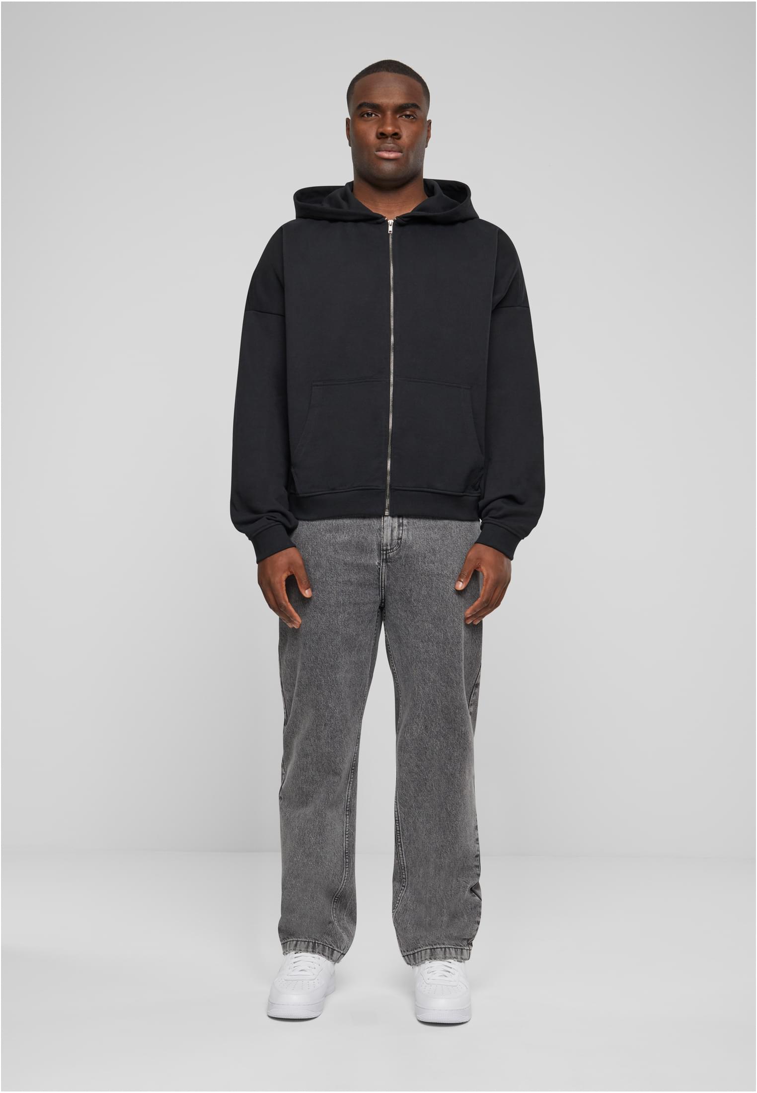 90's Zip Hoody black | black