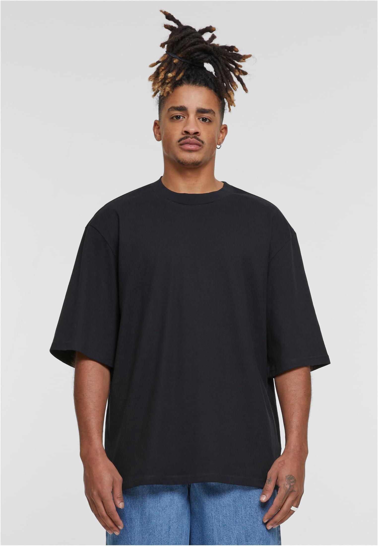 Oversized Sleeve Tee black | black
