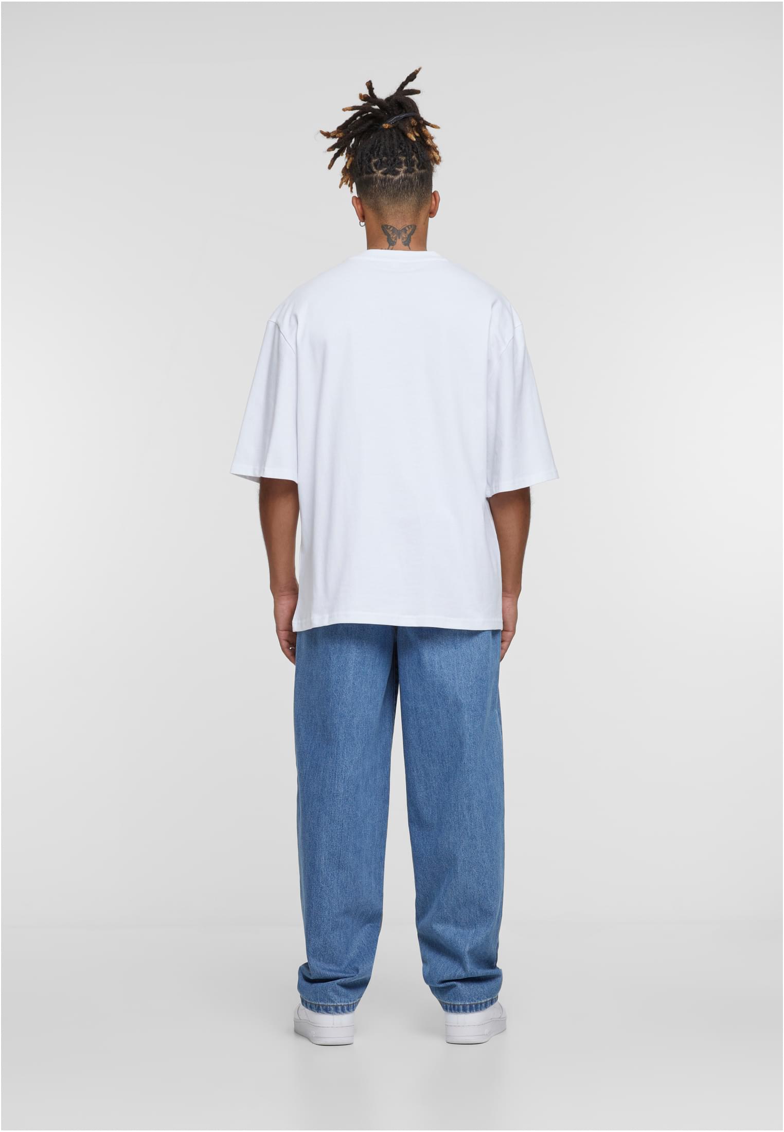 Oversized Sleeve Tee white | white