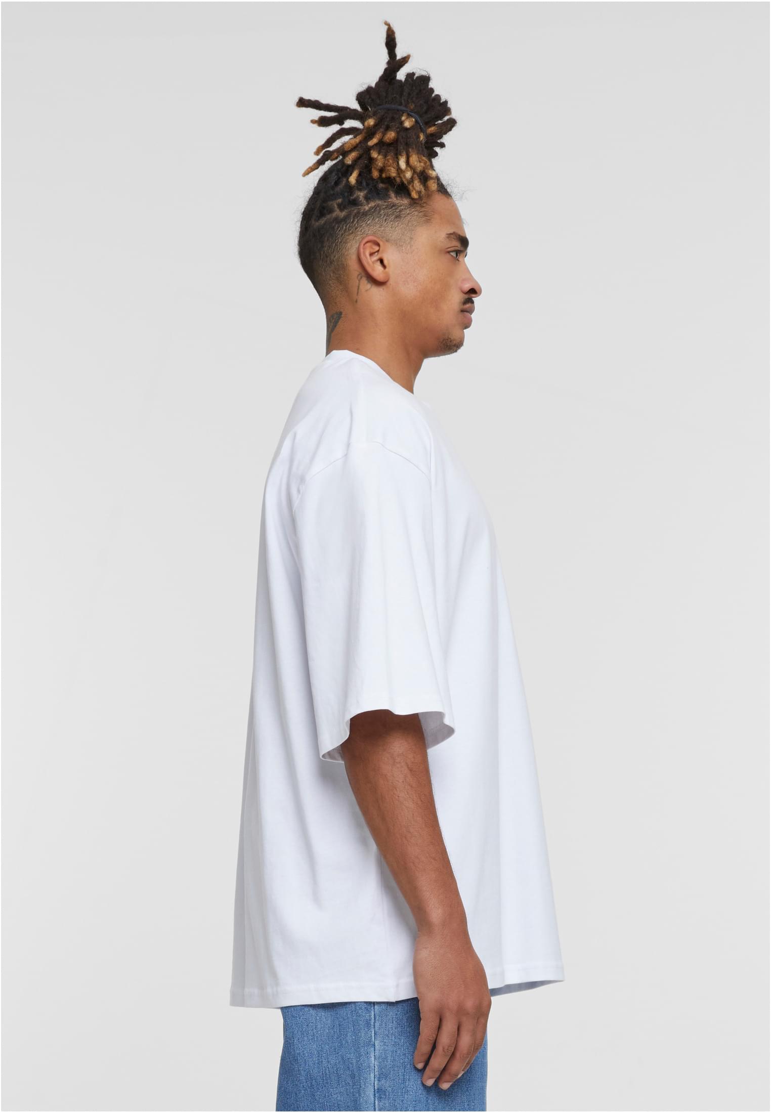 Oversized Sleeve Tee white | white