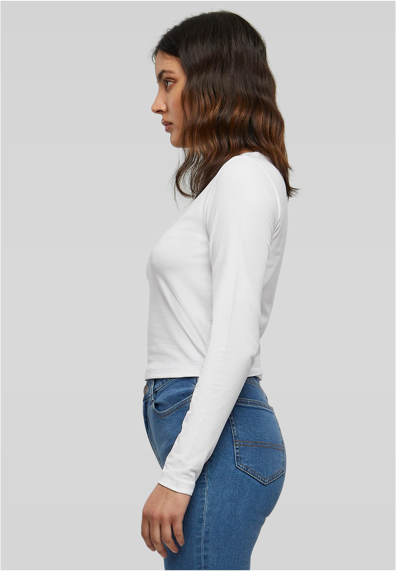 Ladies Short Longsleeve white | white