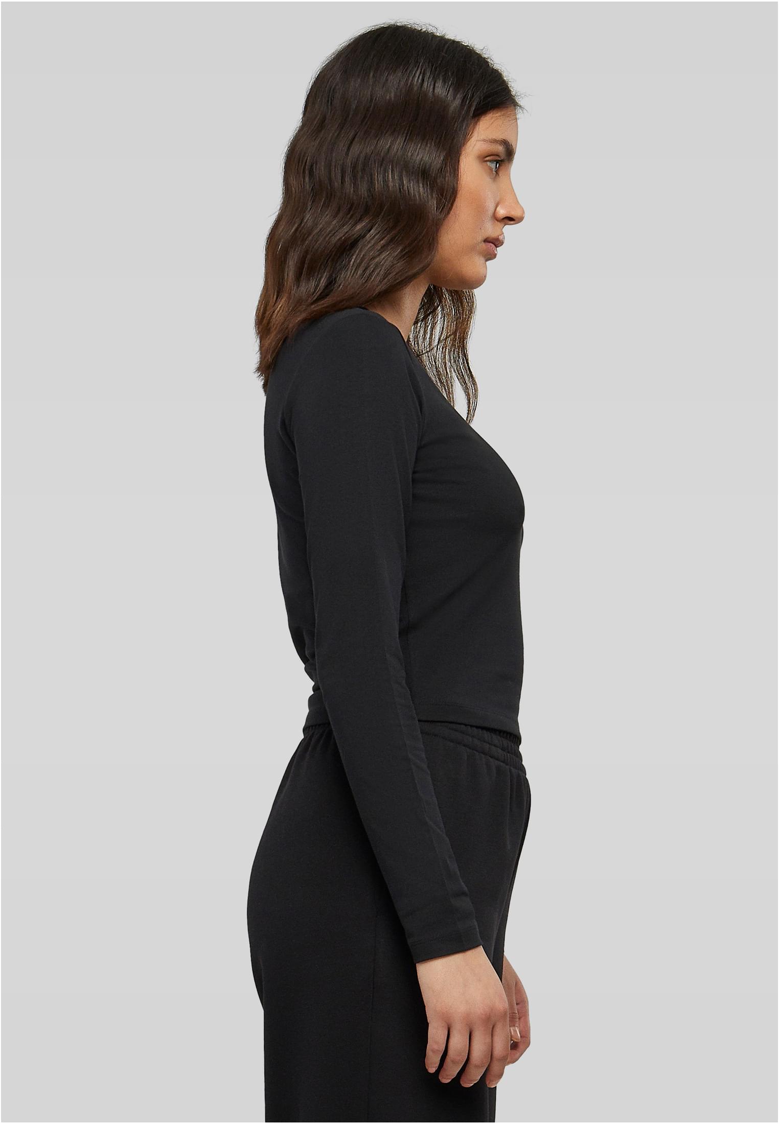 Ladies Short Longsleeve black | black