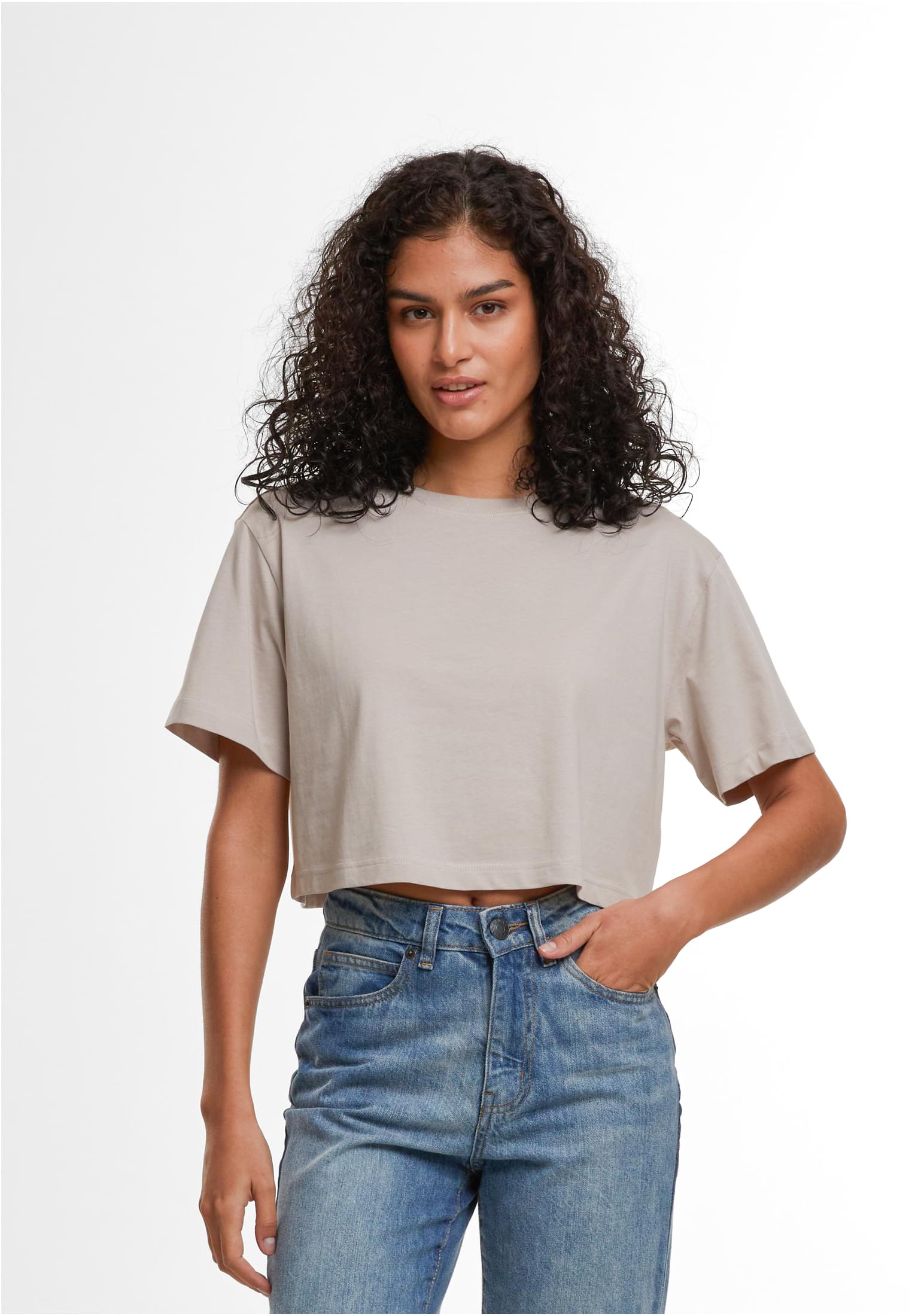 Ladies Short Oversized Tee cloud | cloud
