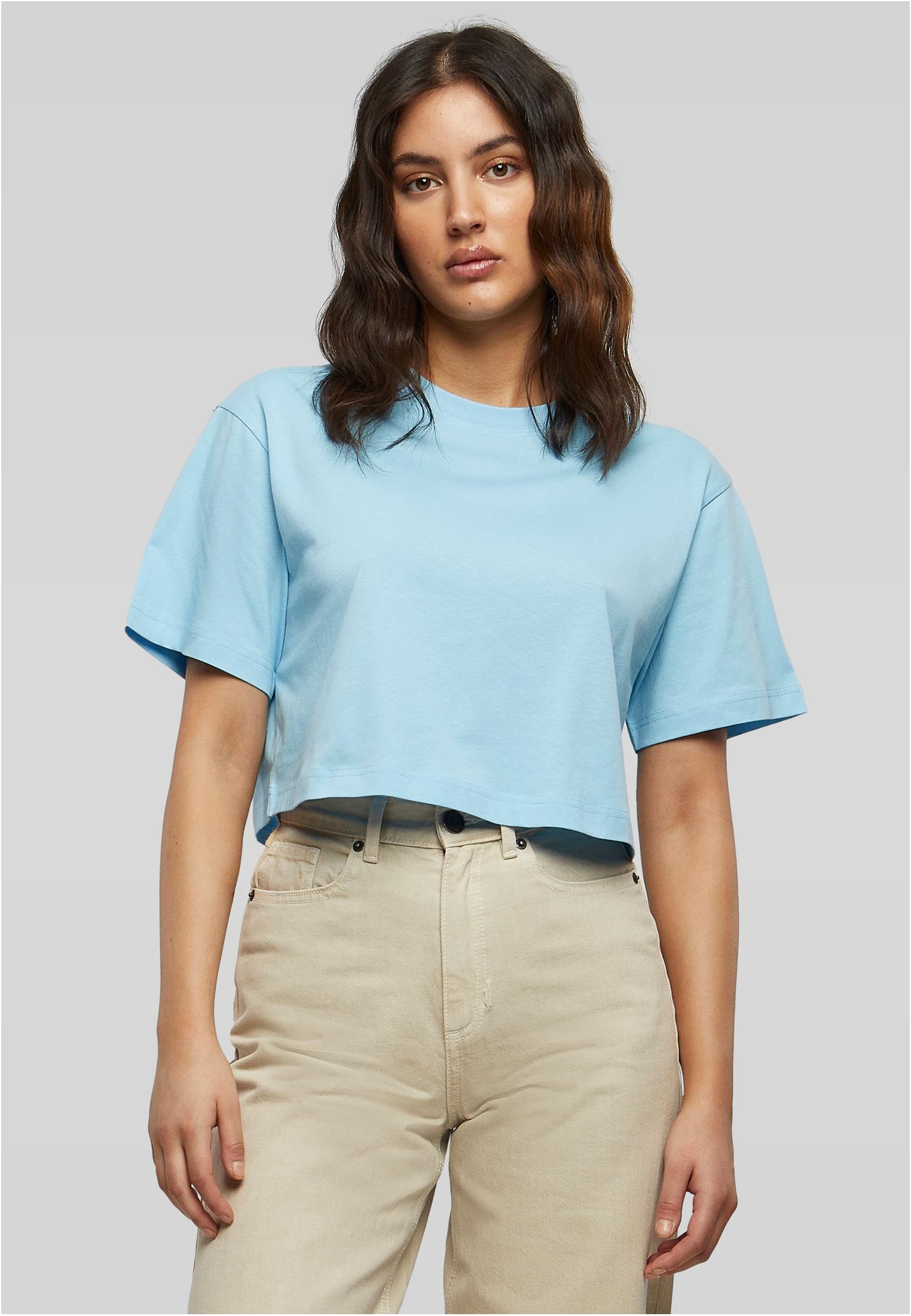 Ladies Short Oversized Tee balticblue | balticblue