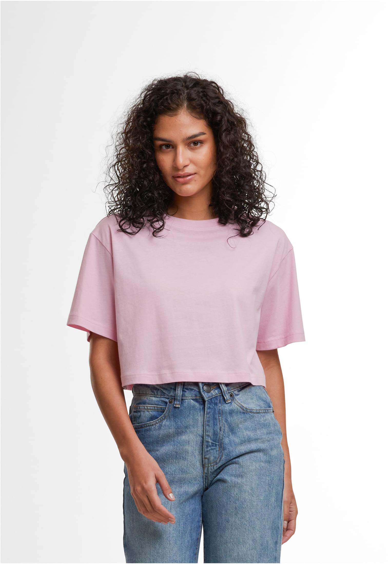 Ladies Short Oversized Tee softpink | softpink
