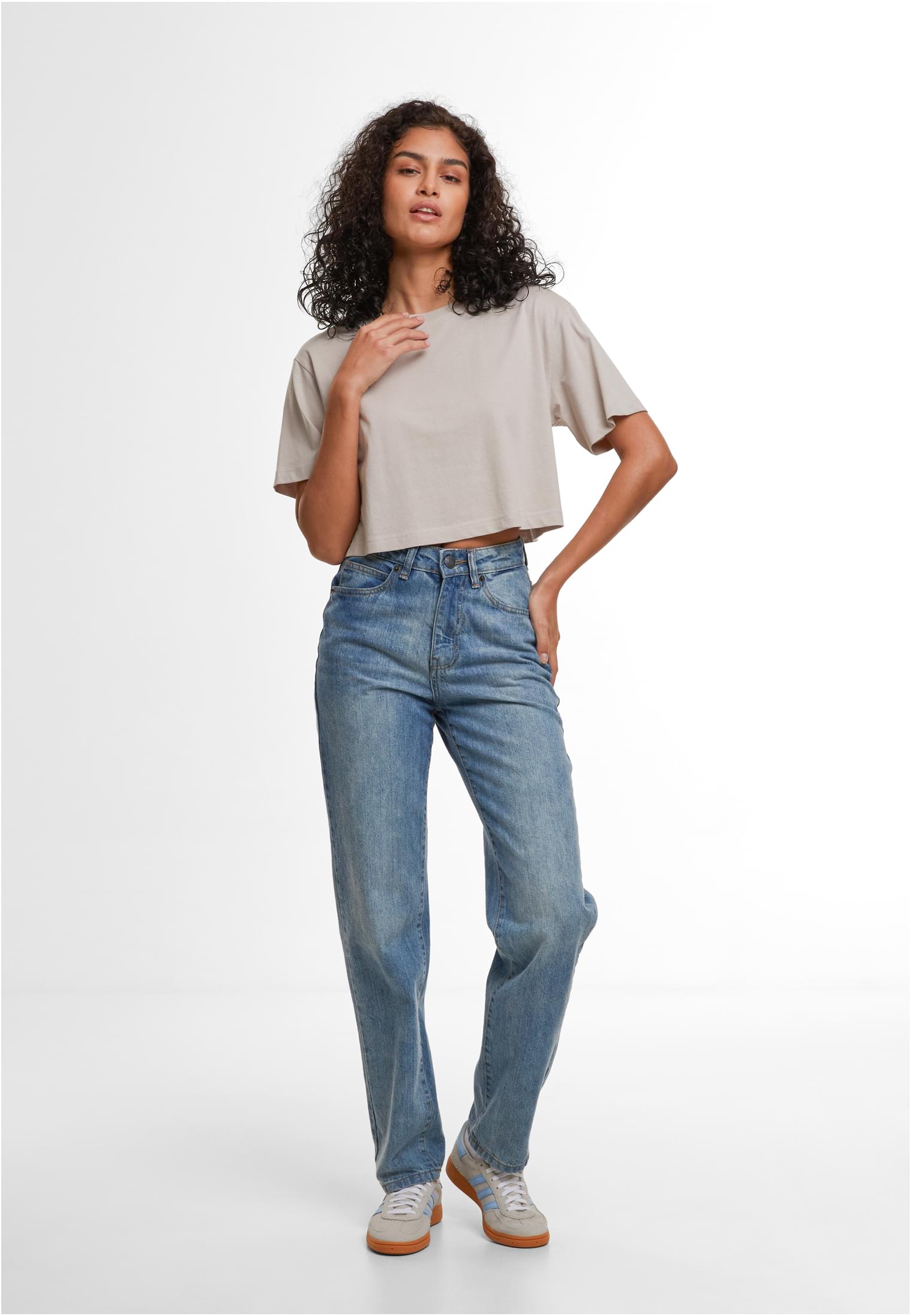 Ladies Short Oversized Tee cloud | cloud