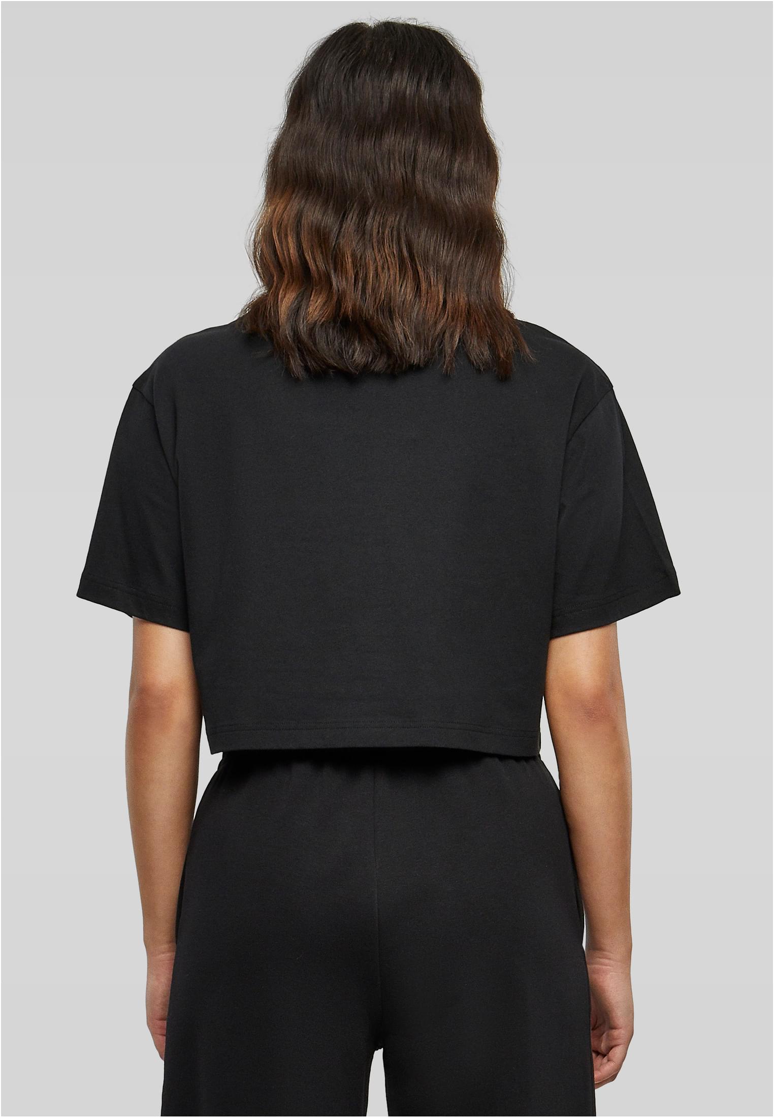Ladies Short Oversized Tee black | black