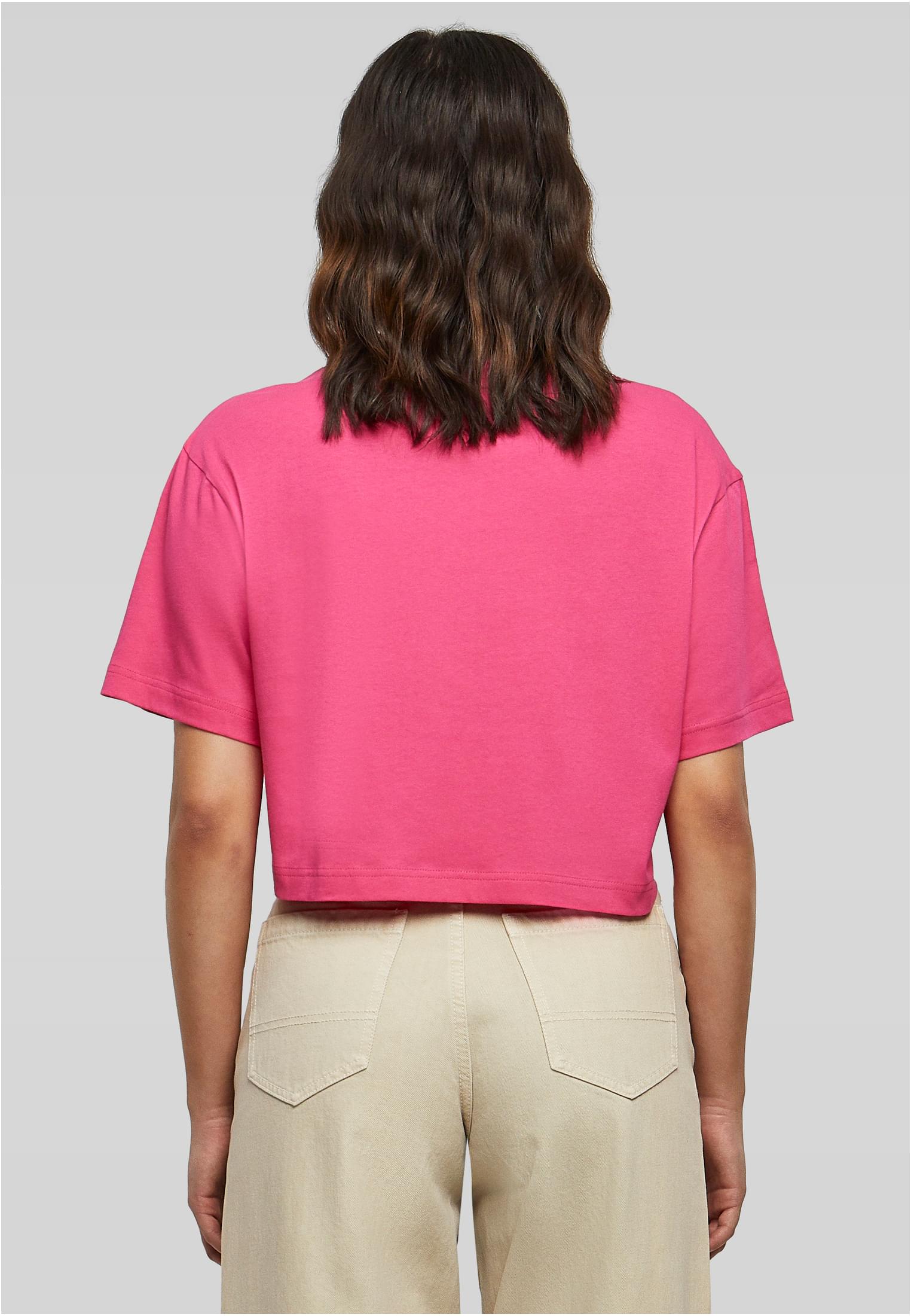 Ladies Short Oversized Tee hibiskuspink | hibiskuspink