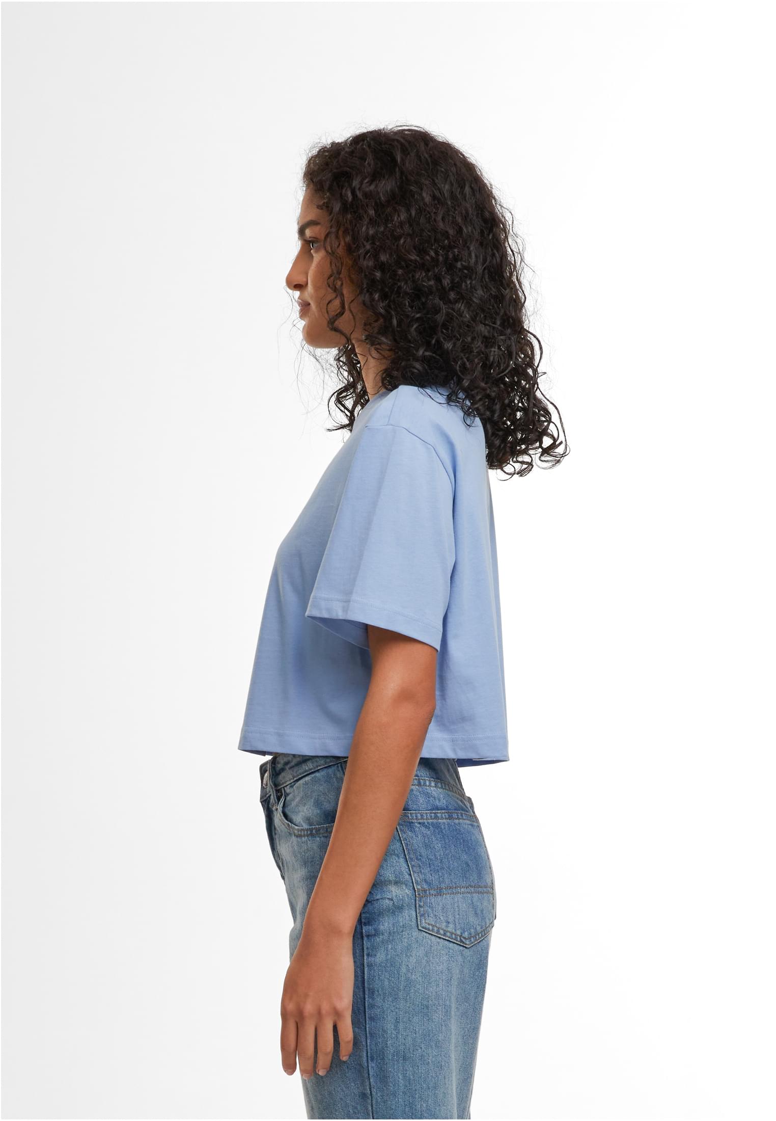 Ladies Short Oversized Tee powderblue | powderblue