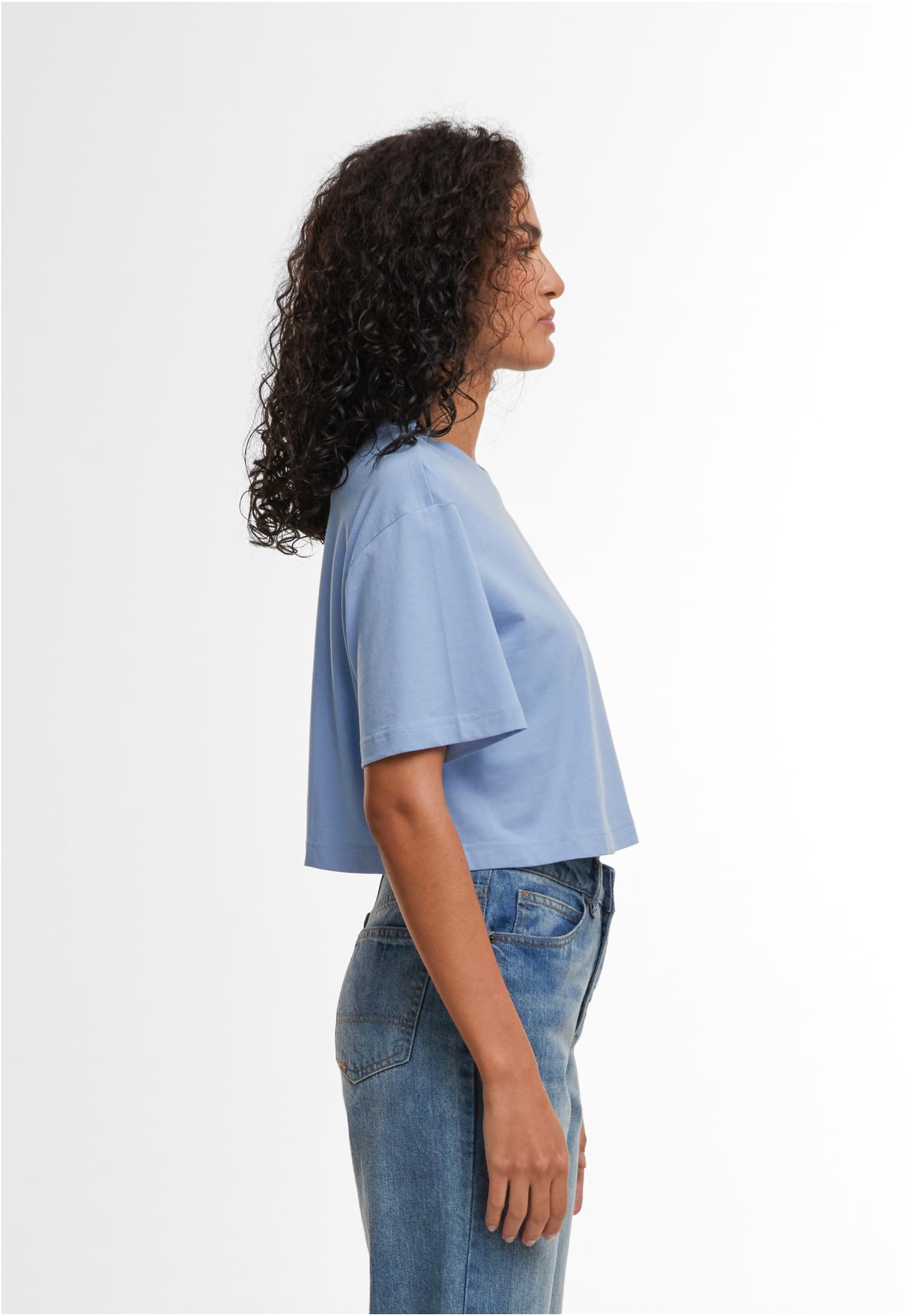 Ladies Short Oversized Tee powderblue | powderblue