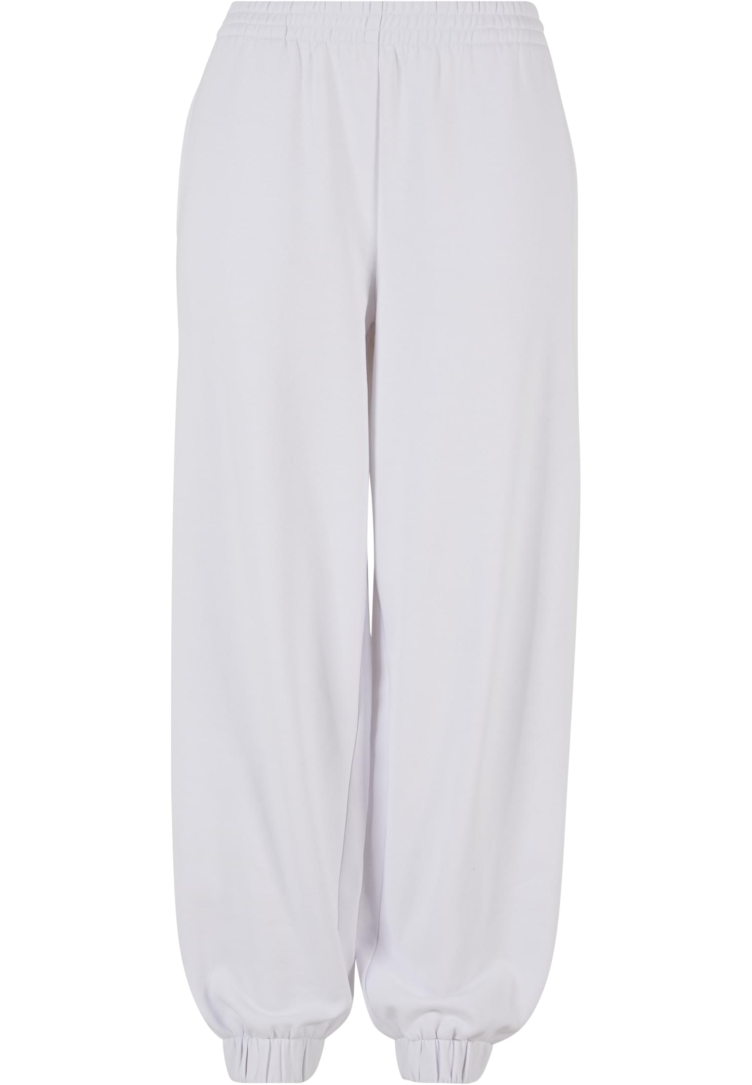 Ladies High Waist Ballon Sweat Pants white | white