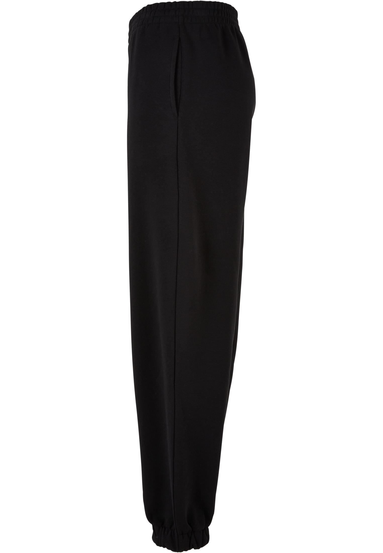 Ladies High Waist Ballon Sweat Pants black | black