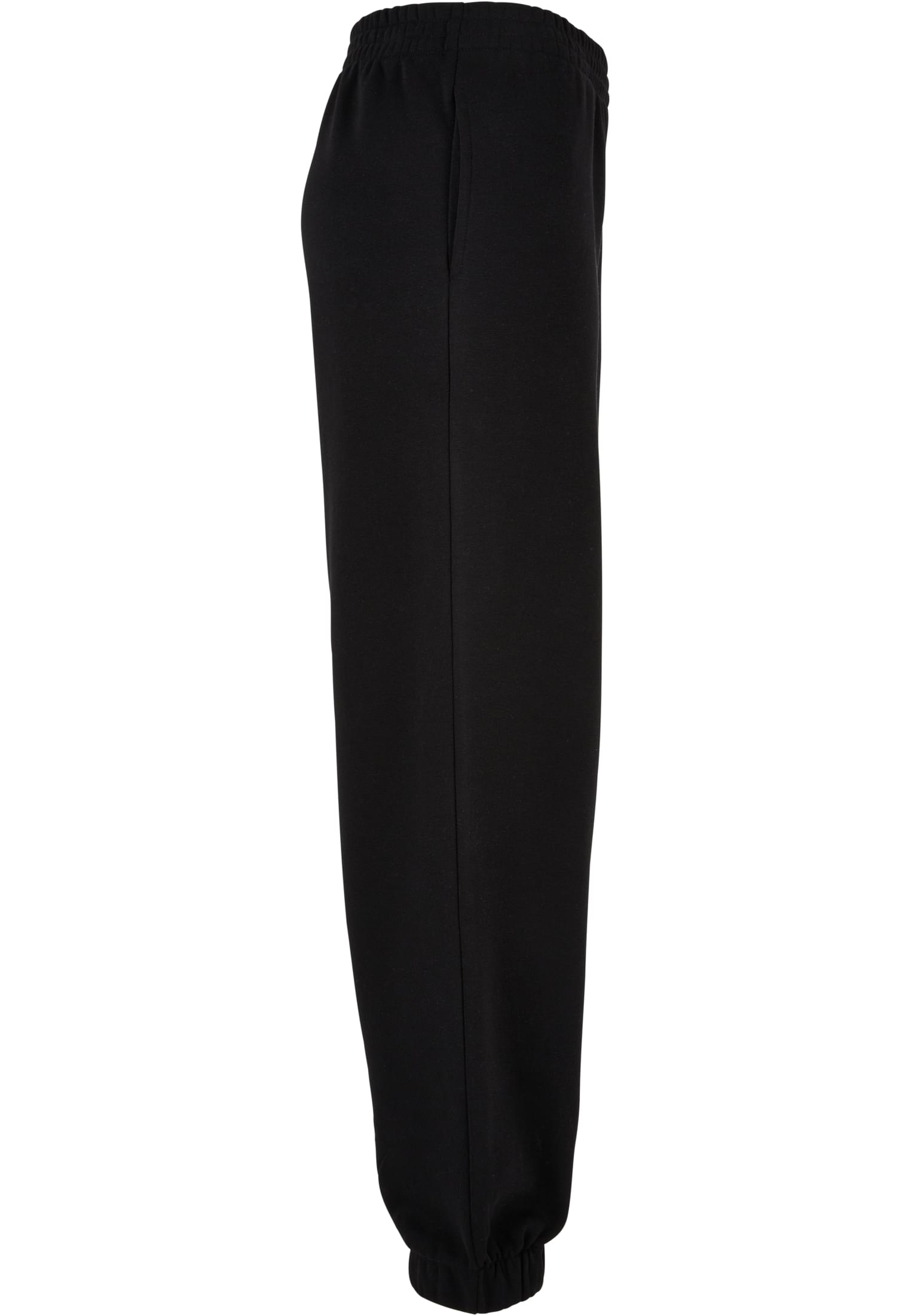 Ladies High Waist Ballon Sweat Pants black | black