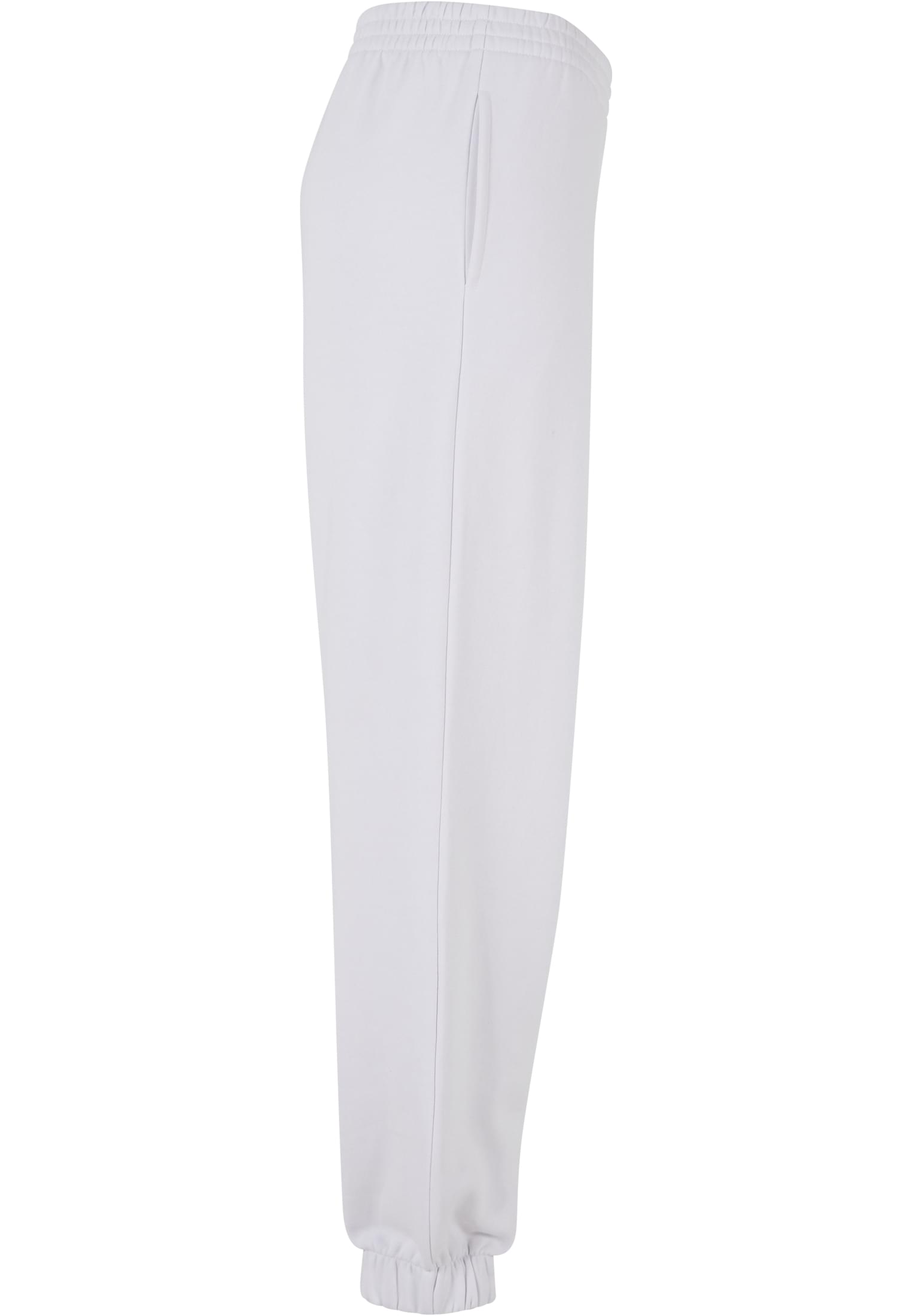 Ladies High Waist Ballon Sweat Pants white | white
