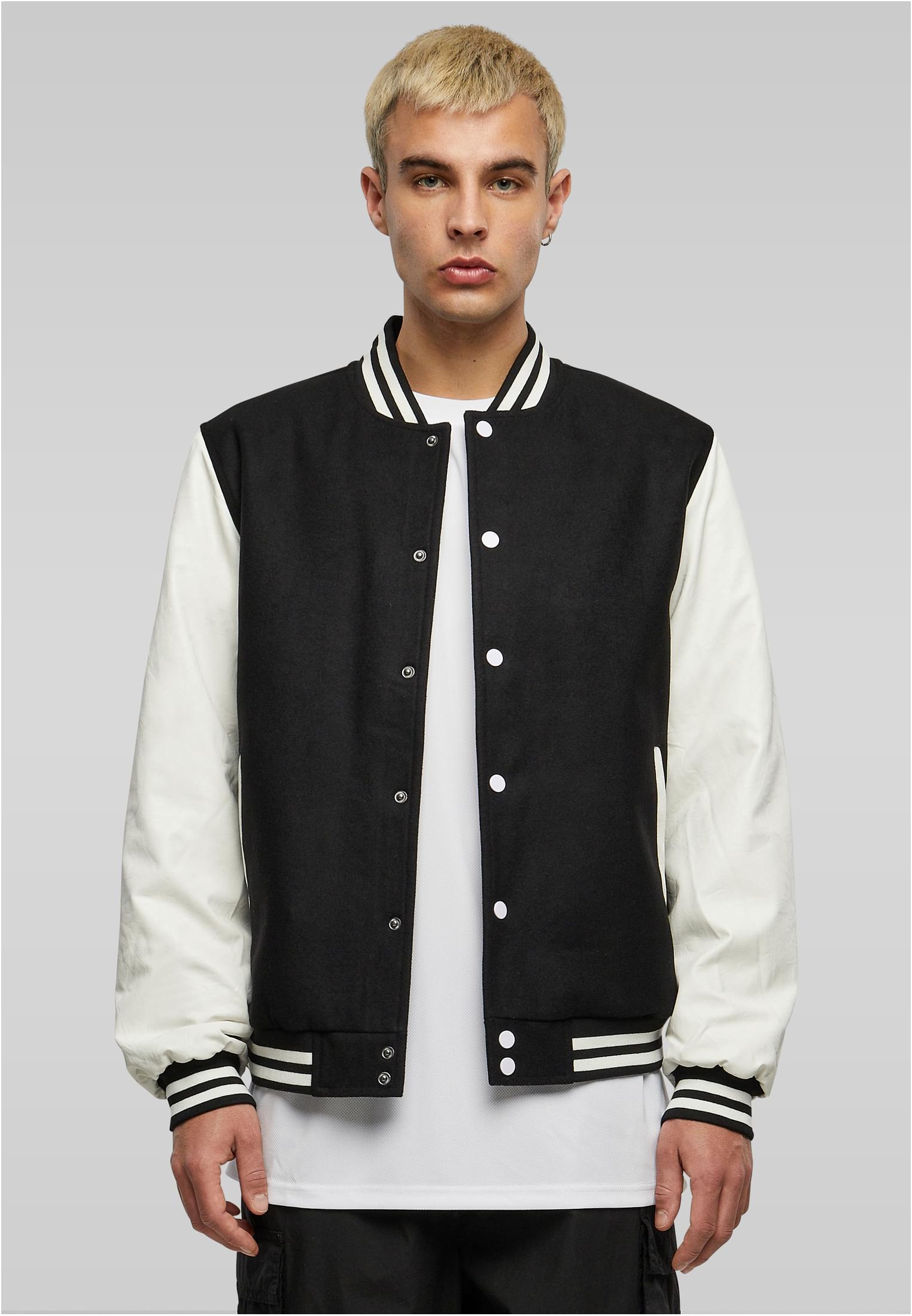 Oldschool College Jacket black/white | black/white