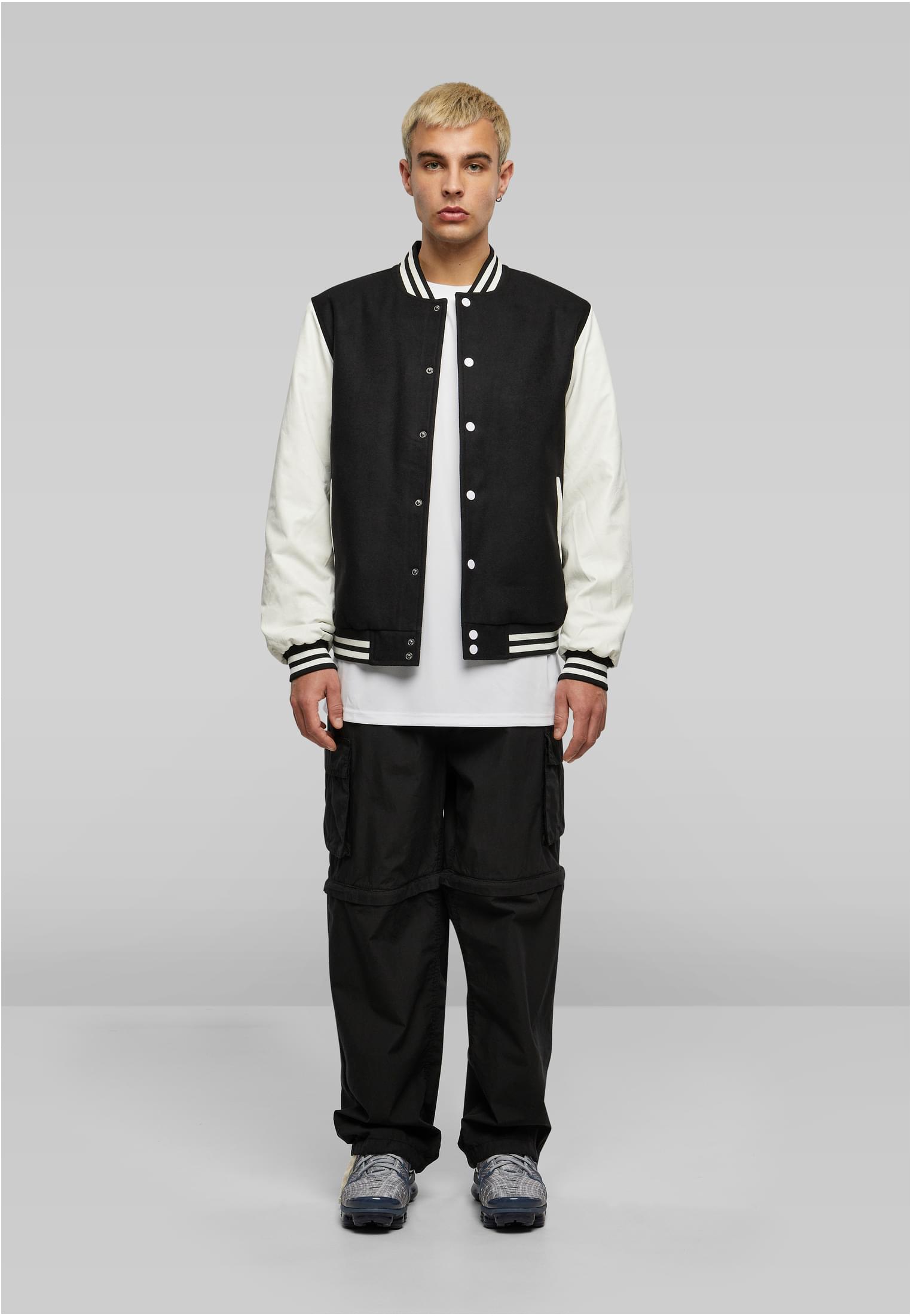 Oldschool College Jacket black/white | black/white