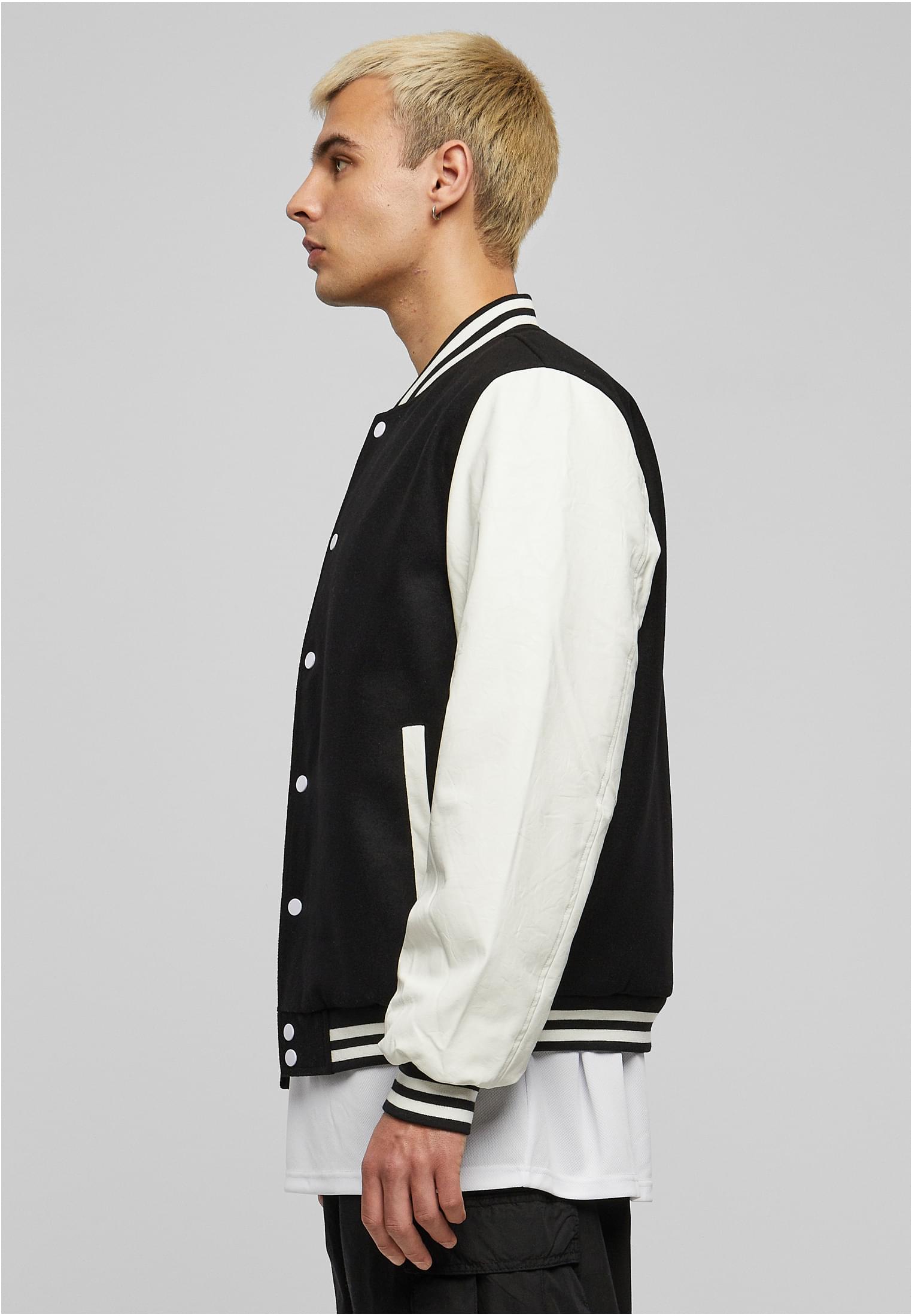 Oldschool College Jacket black/white | black/white