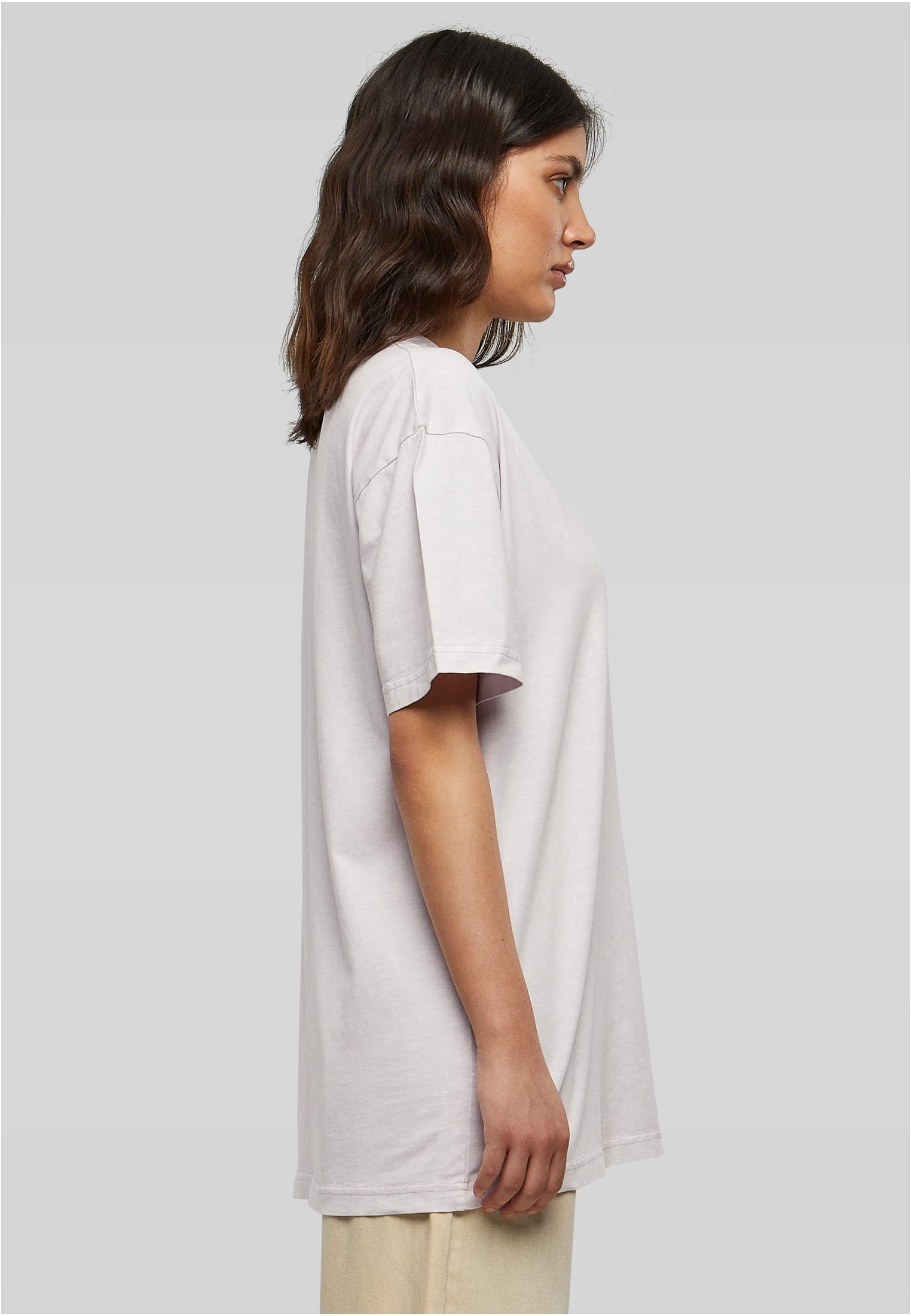 Ladies Oversized Acid Wash Tee softlilac | softlilac