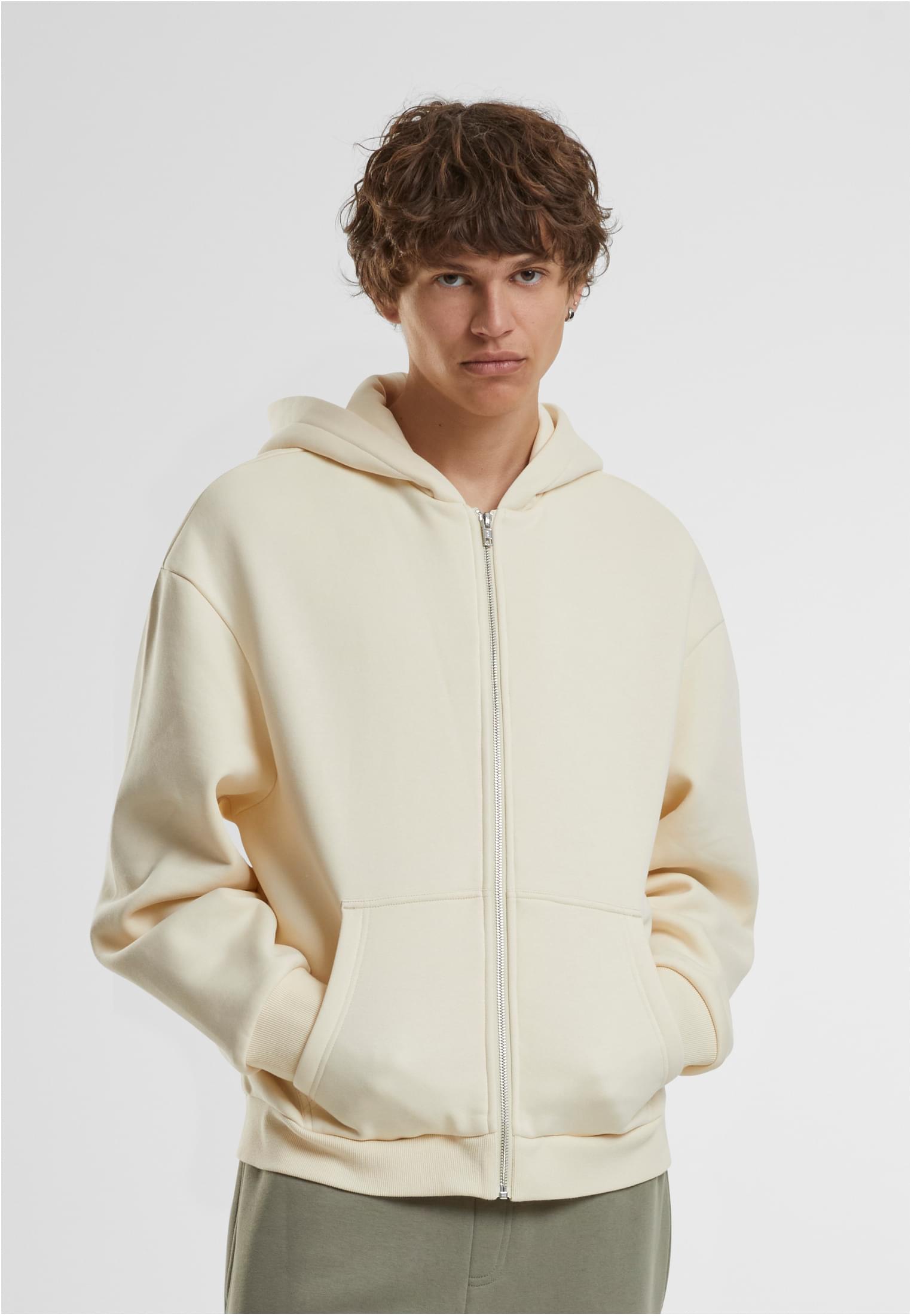 Fluffy Zip Hoody whitesand | whitesand