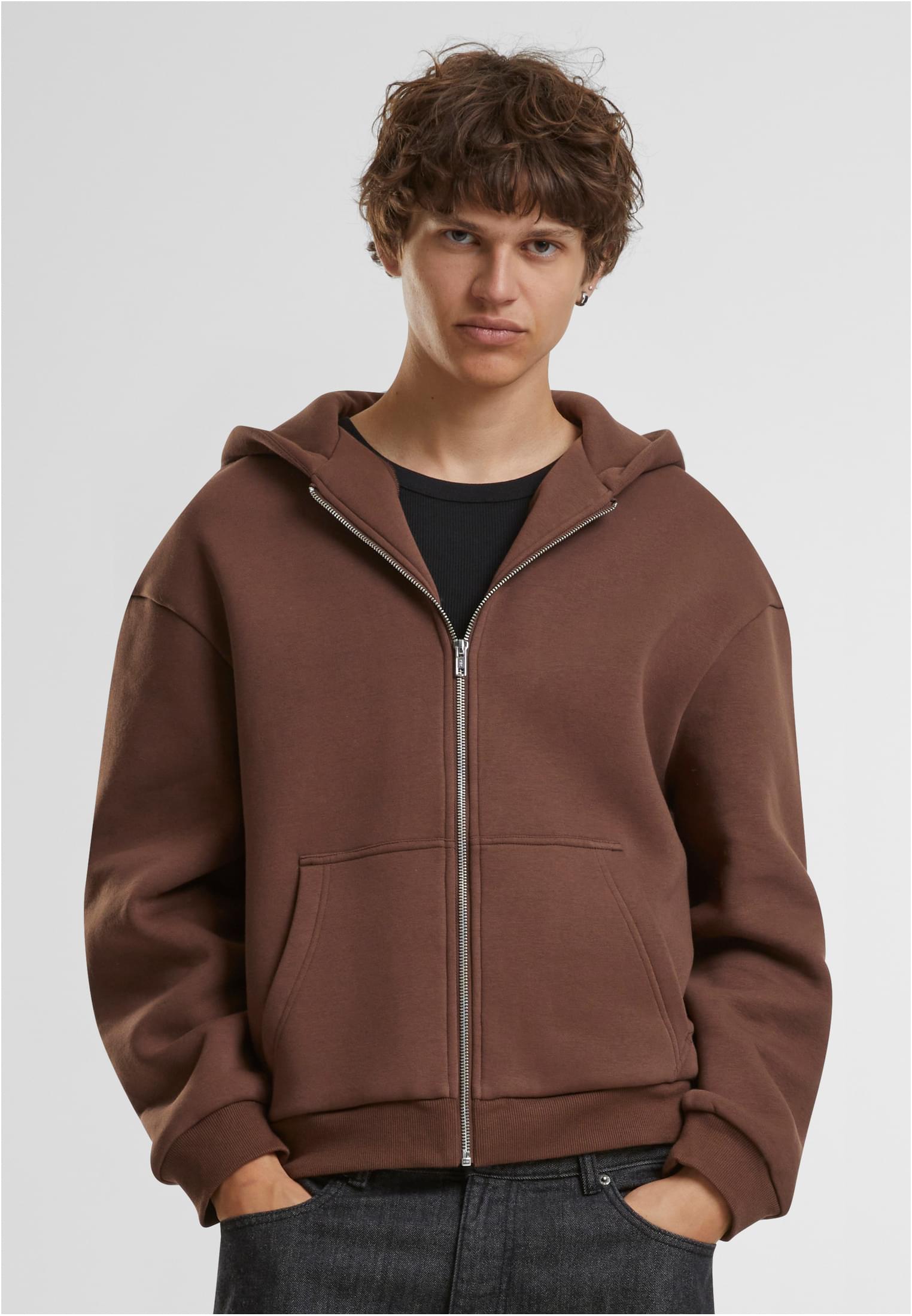 Fluffy Zip Hoody chocolatebrown | chocolatebrown