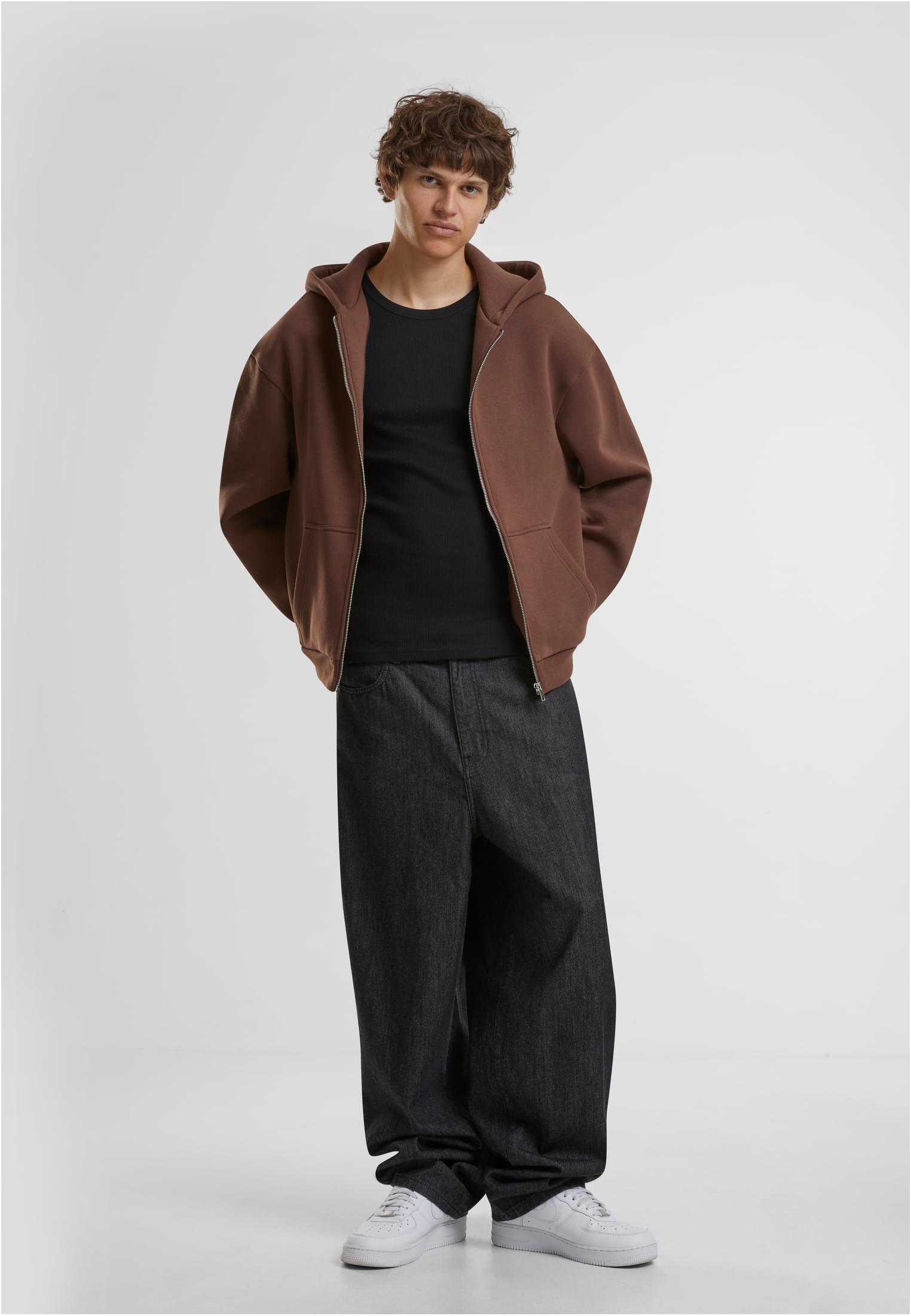 Fluffy Zip Hoody chocolatebrown | chocolatebrown