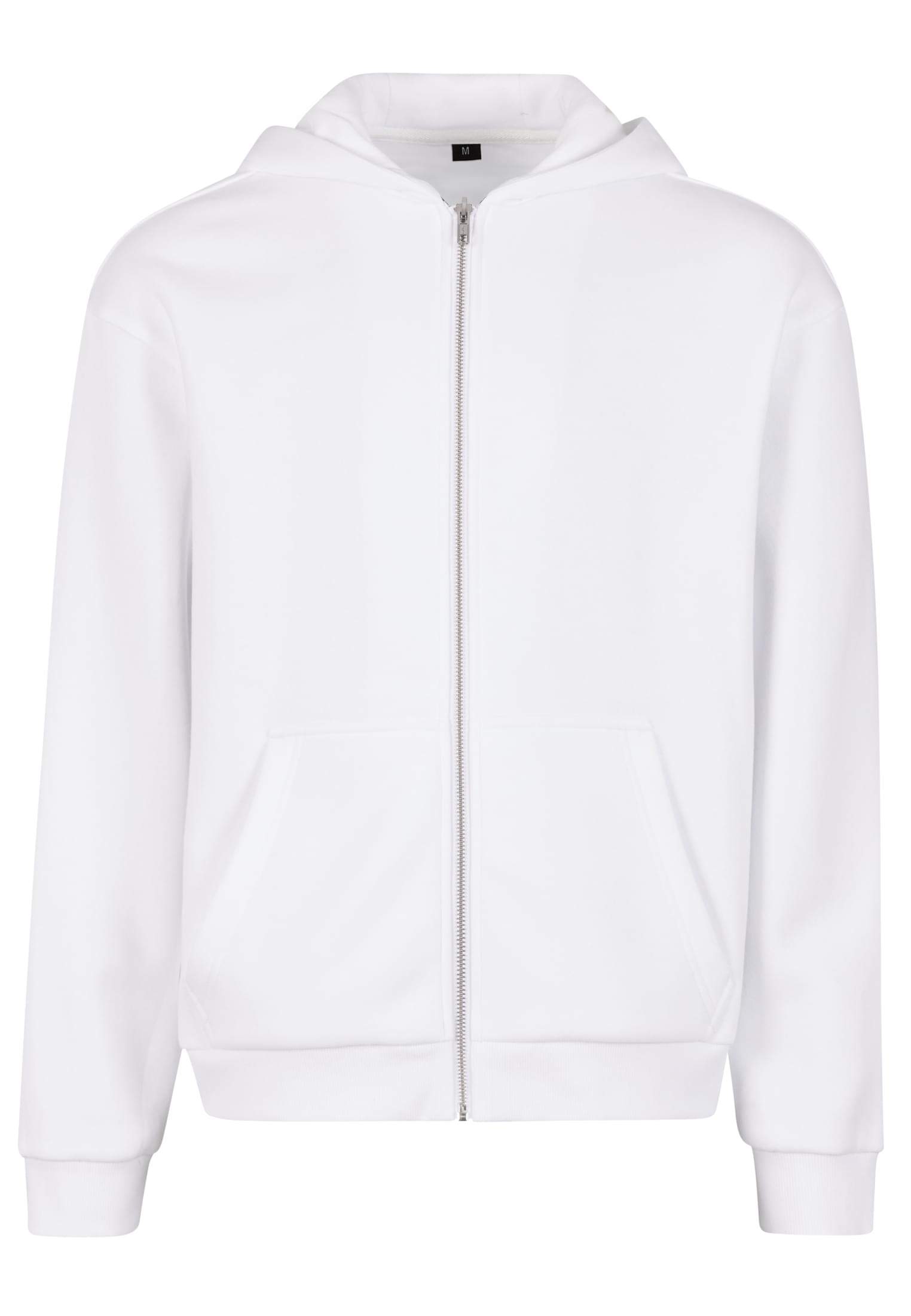 Fluffy Zip Hoody white | white