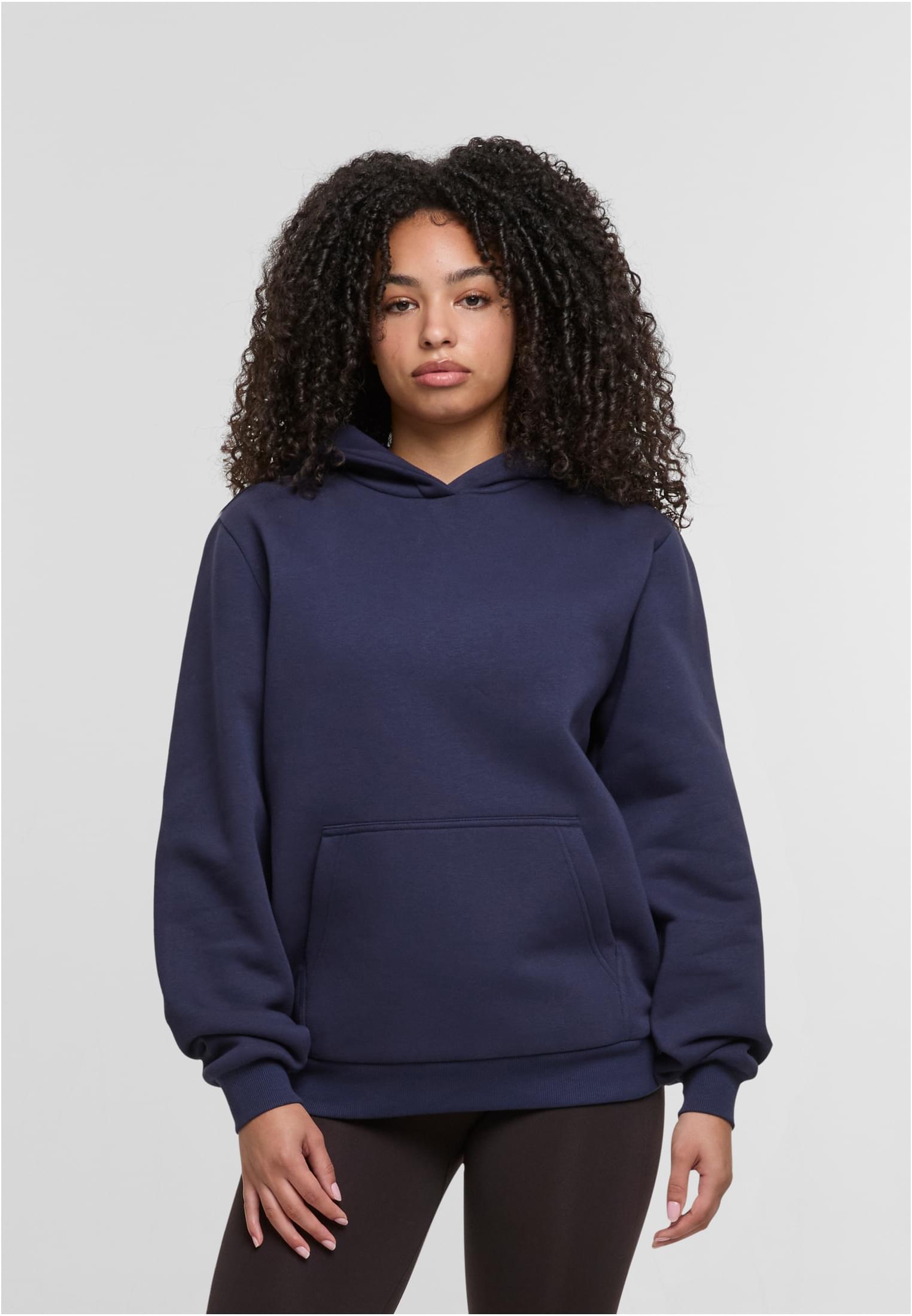 Ladies Fluffy Hoody navy | navy