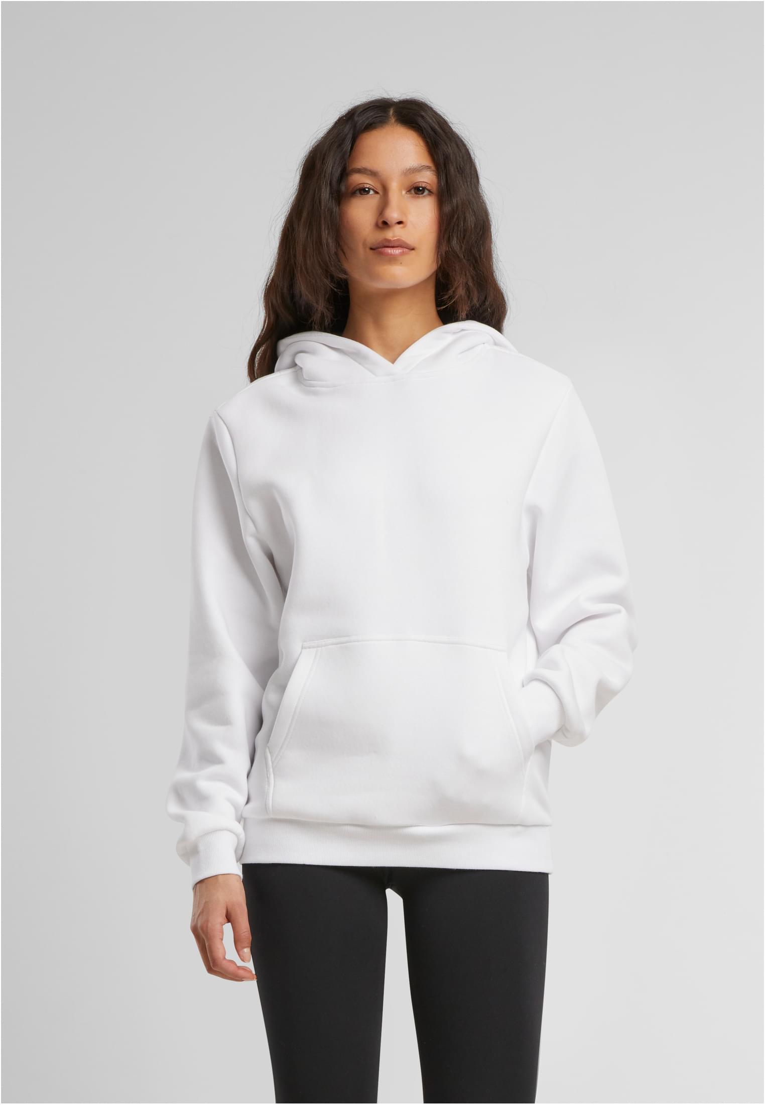 Ladies Fluffy Hoody white | white