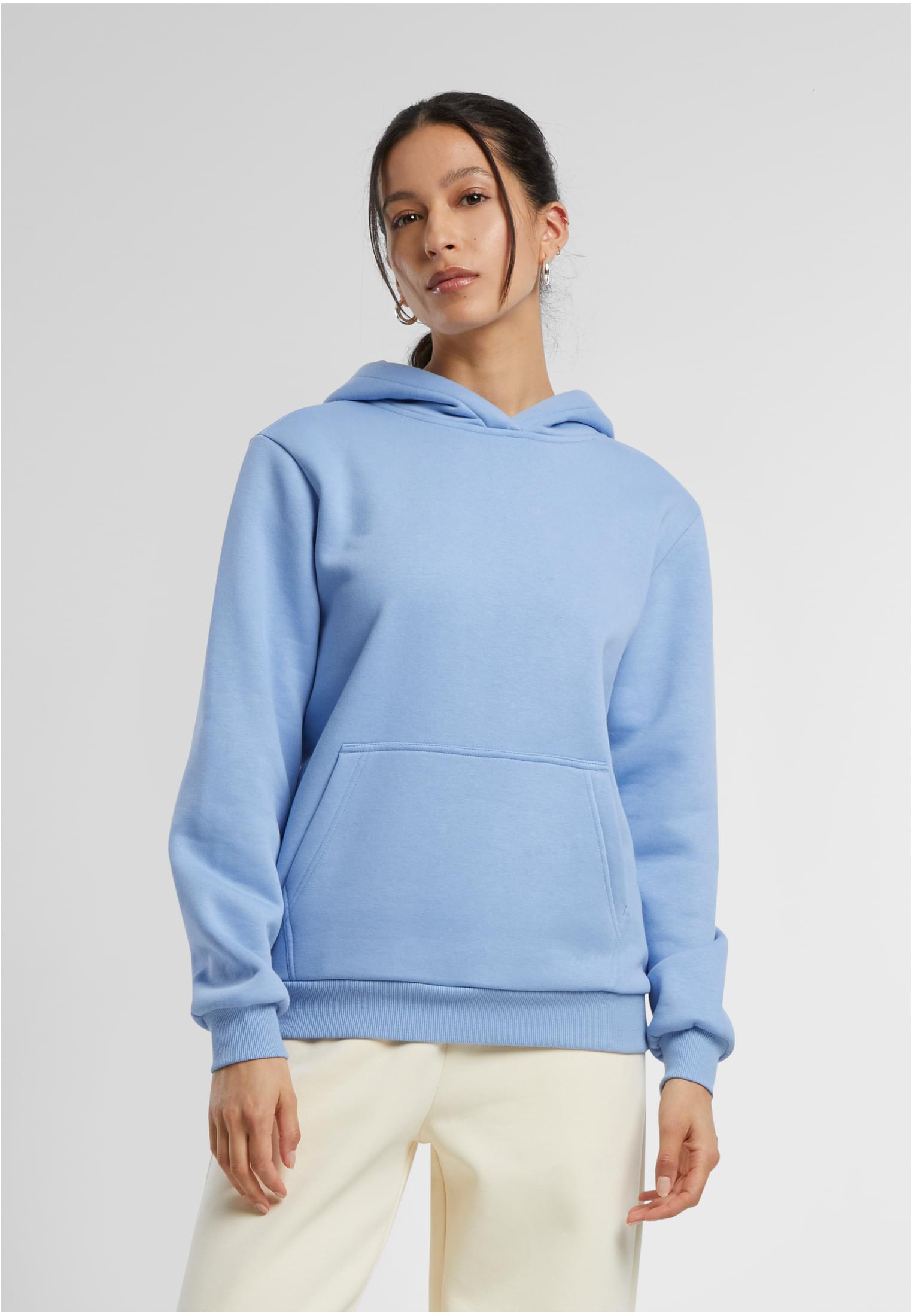 Ladies Fluffy Hoody powderblue | powderblue