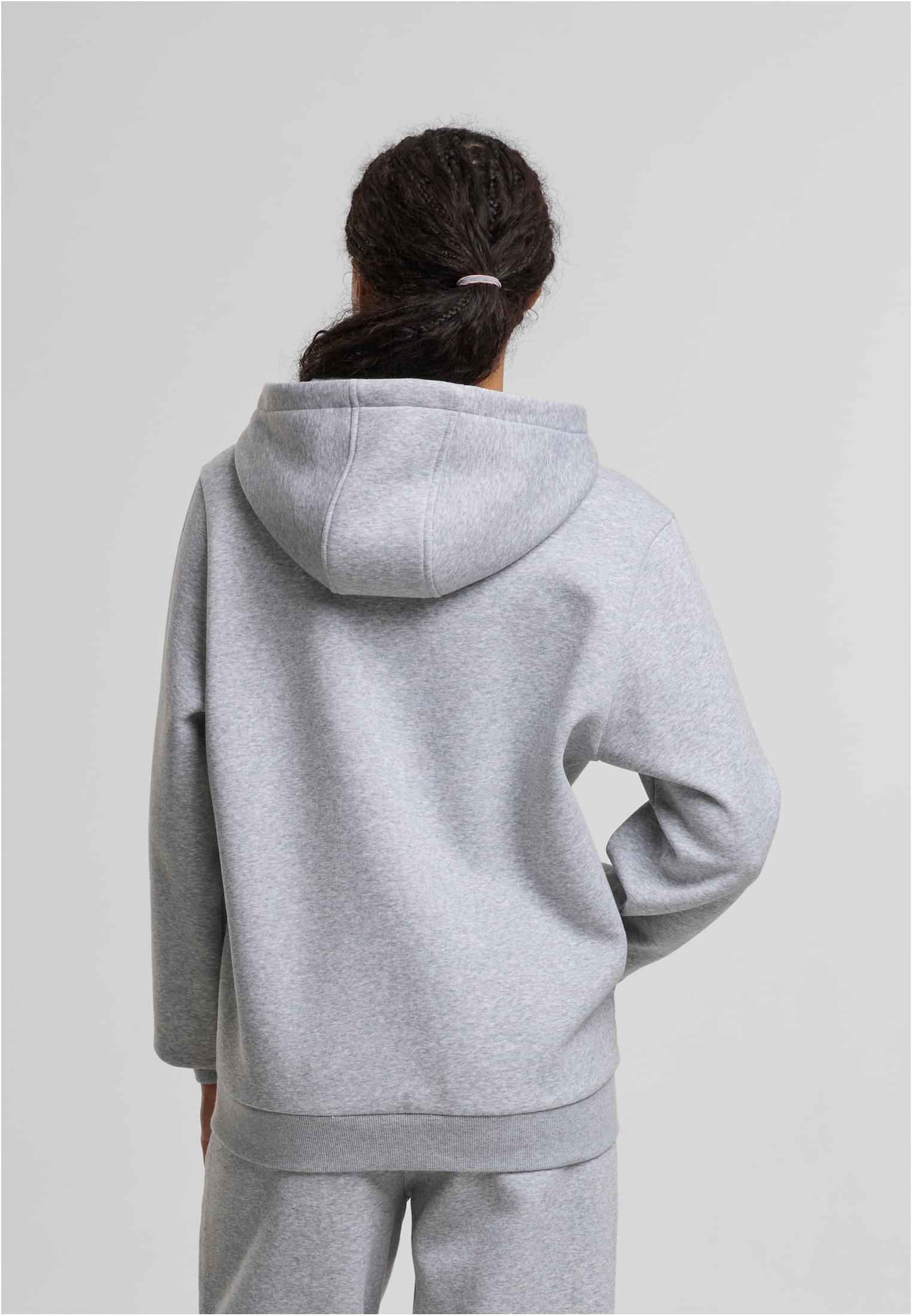 Ladies Fluffy Hoody heathergrey | heathergrey