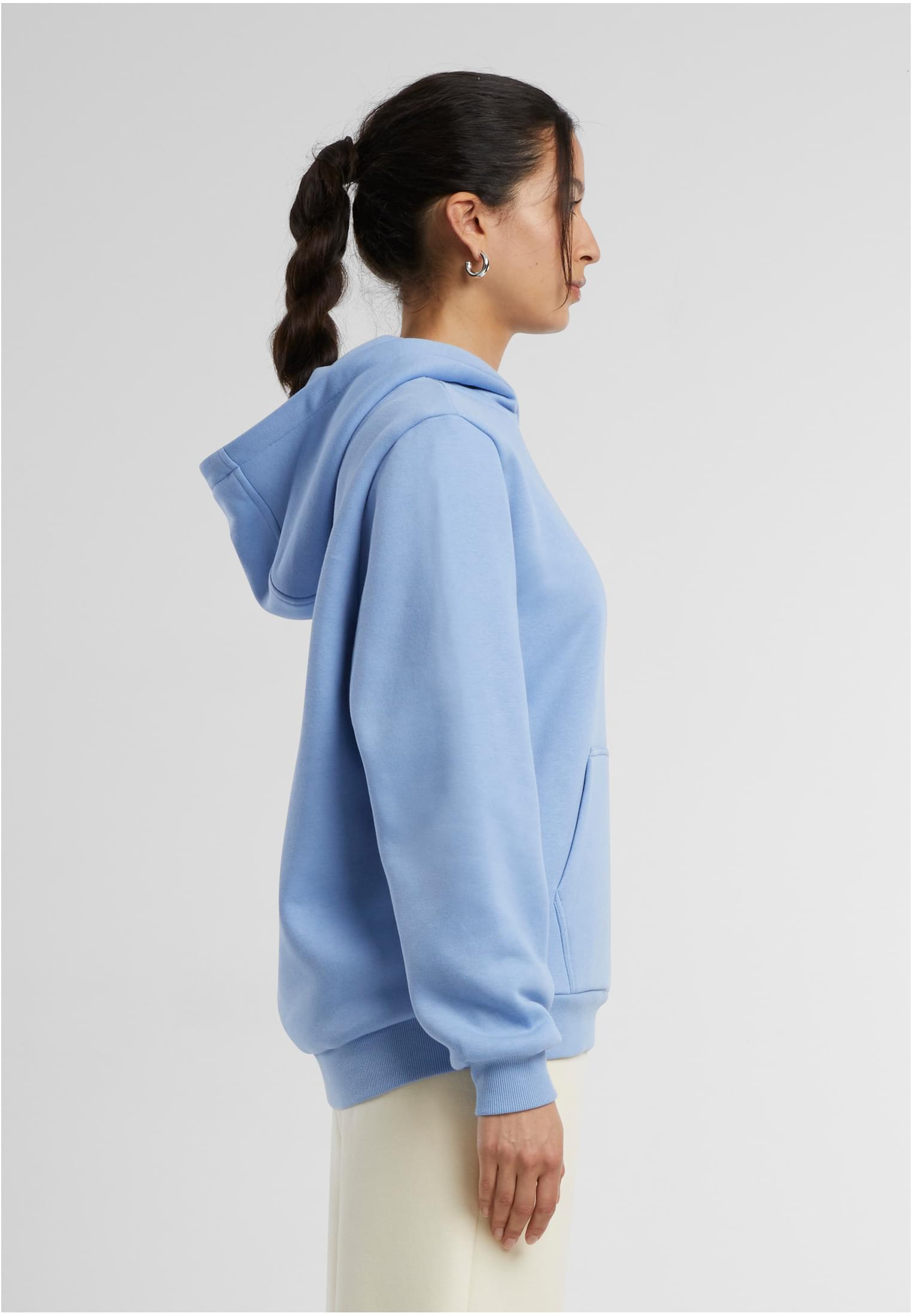Ladies Fluffy Hoody powderblue | powderblue