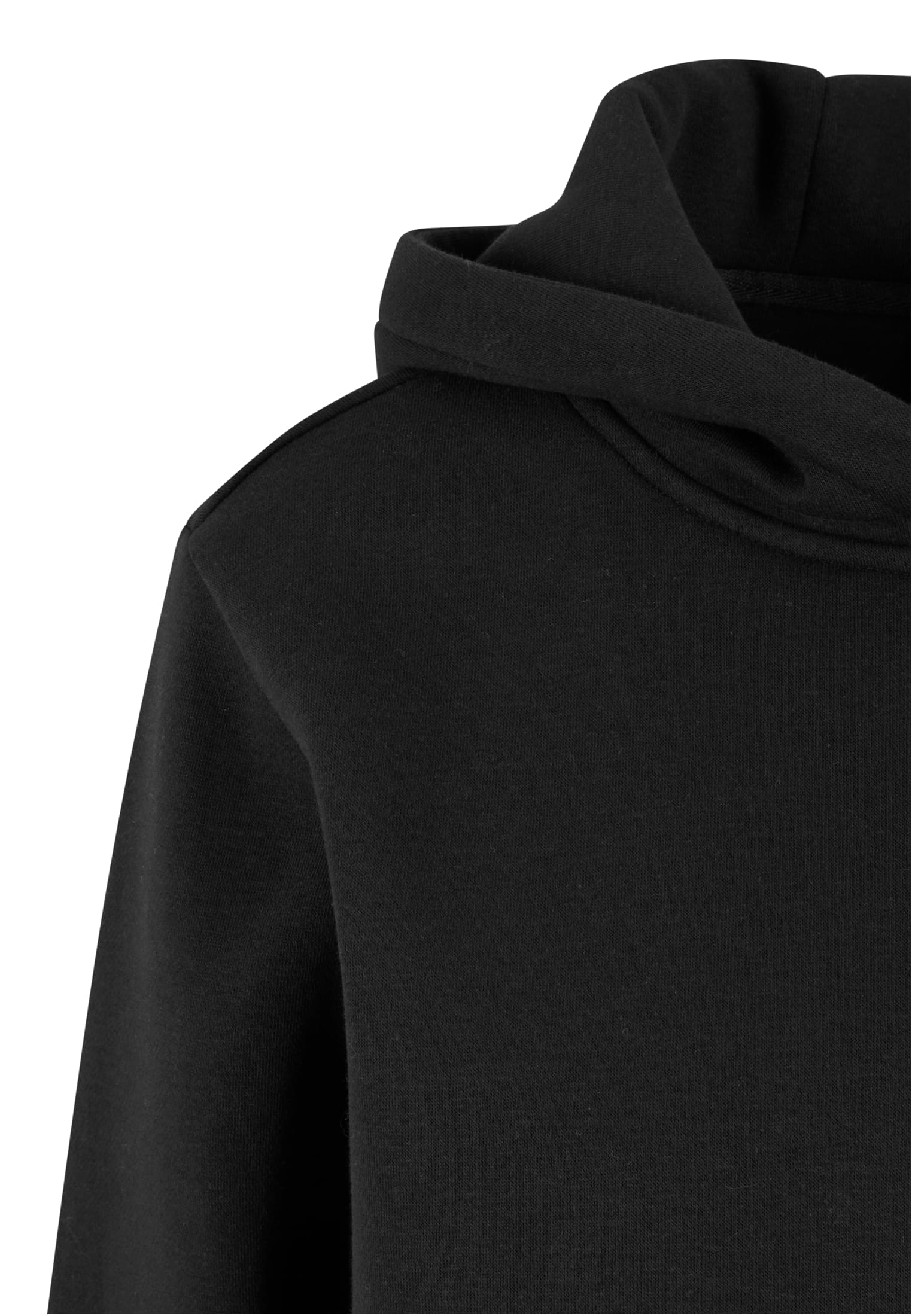 Ladies Fluffy Hoody black | black
