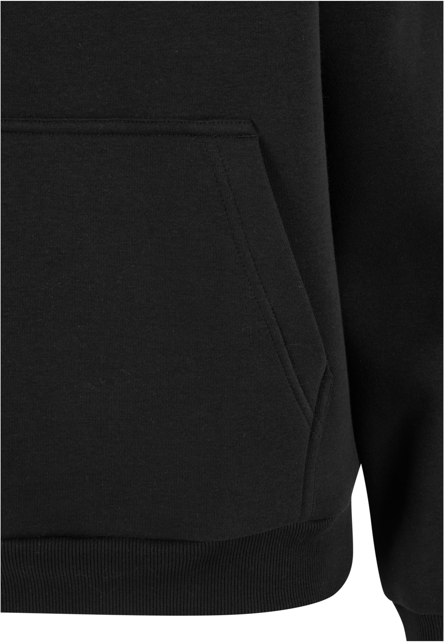 Ladies Fluffy Hoody black | black