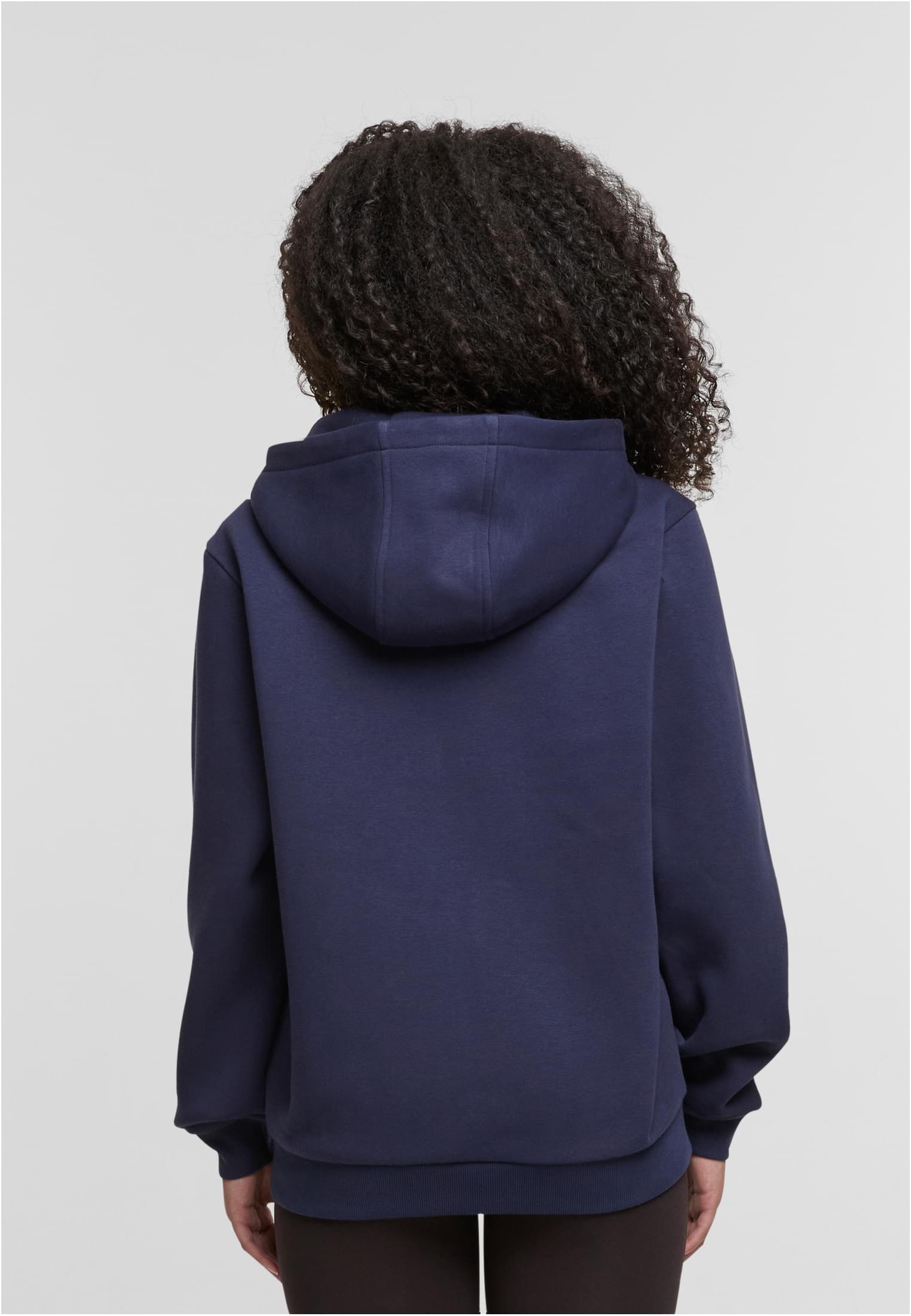 Ladies Fluffy Zip Hoody navy | navy