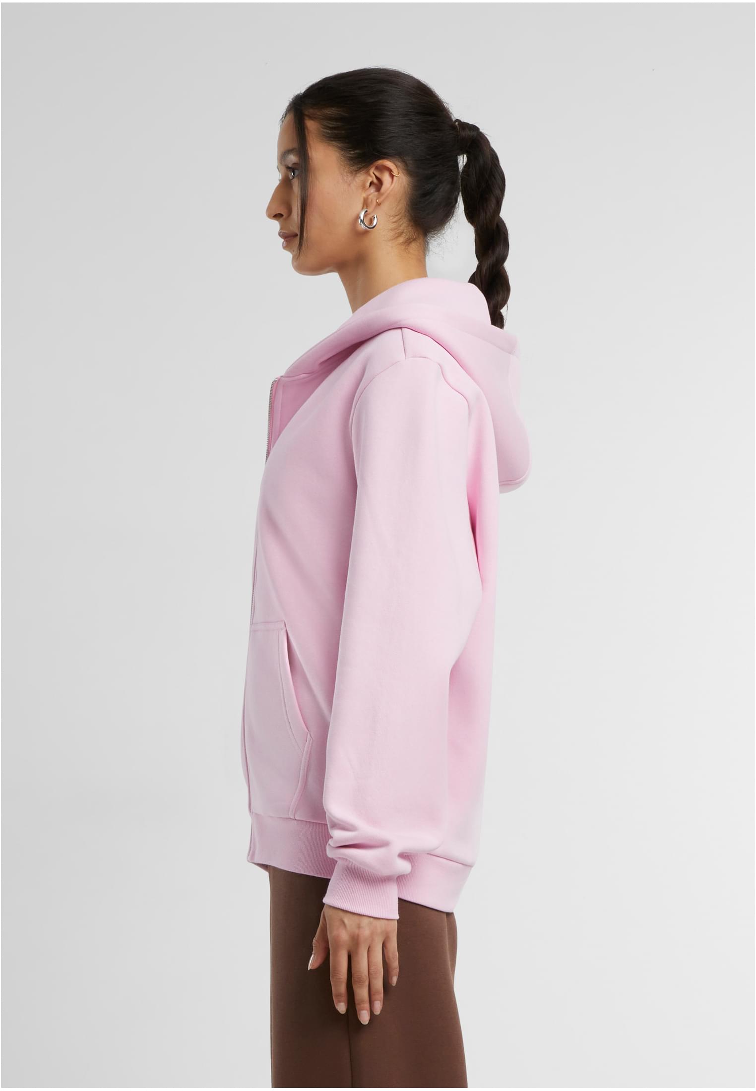 Ladies Fluffy Zip Hoody softpink | softpink