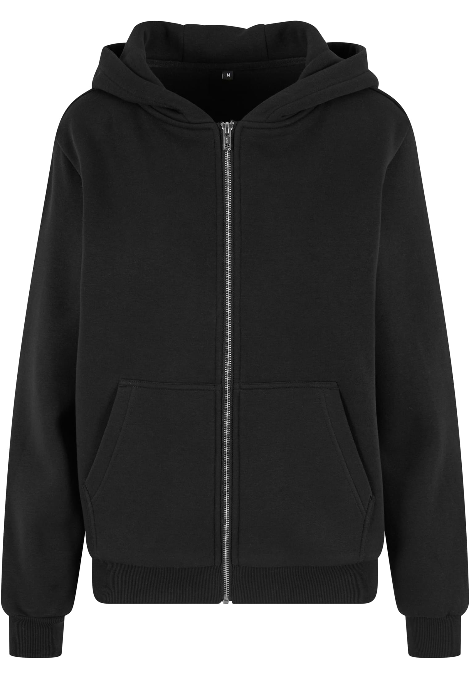 Ladies Fluffy Zip Hoody black | black