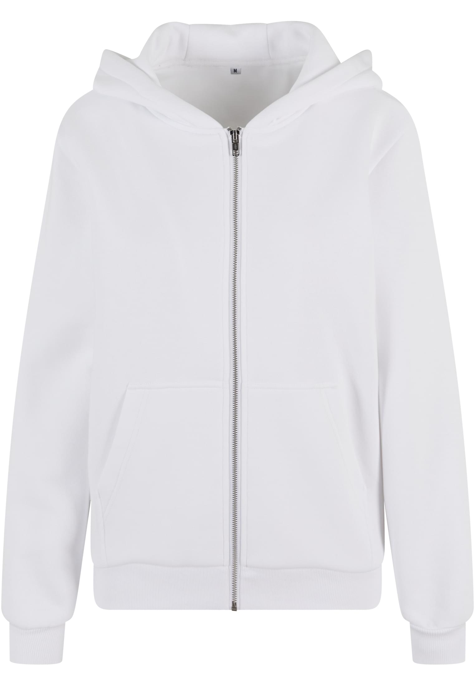 Ladies Fluffy Zip Hoody white | white