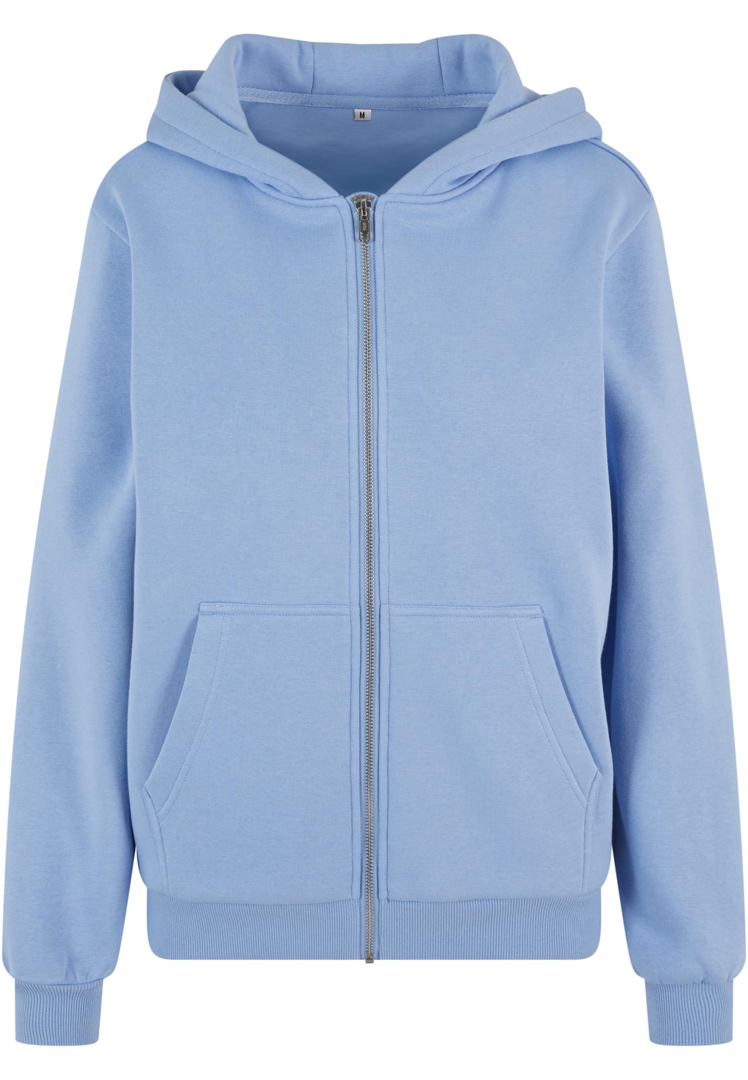 Ladies Fluffy Zip Hoody powderblue | powderblue