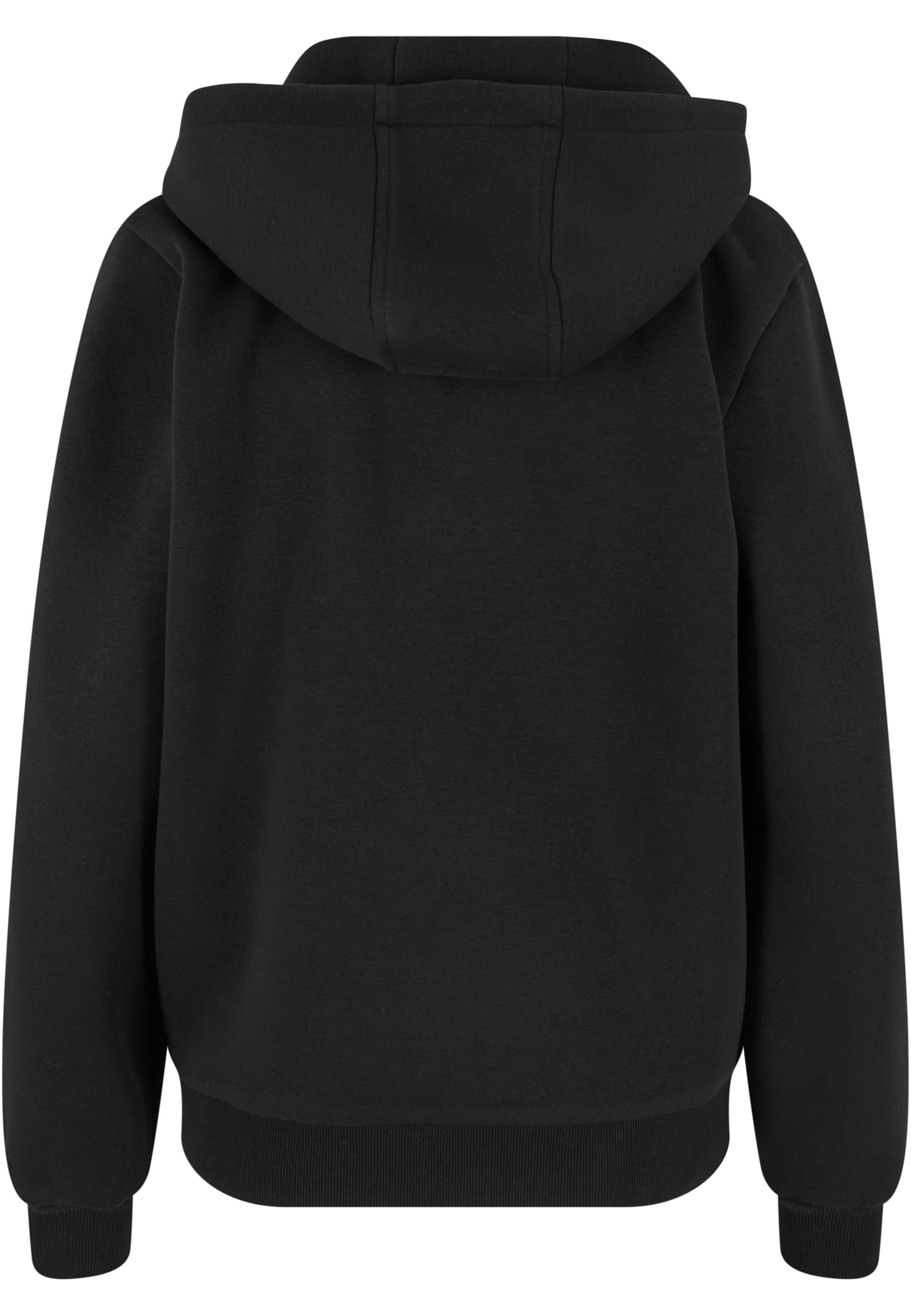 Ladies Fluffy Zip Hoody black | black
