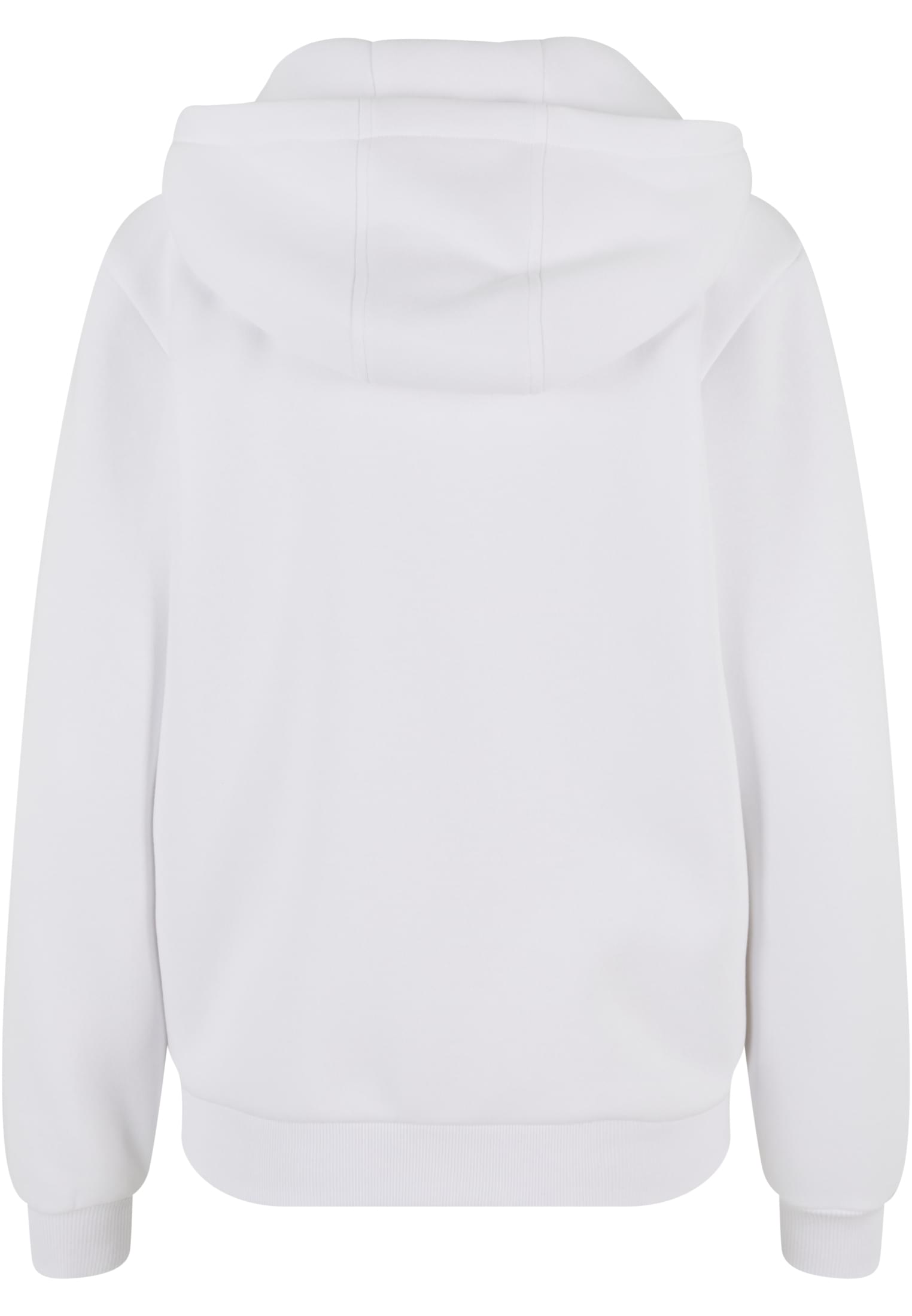 Ladies Fluffy Zip Hoody white | white