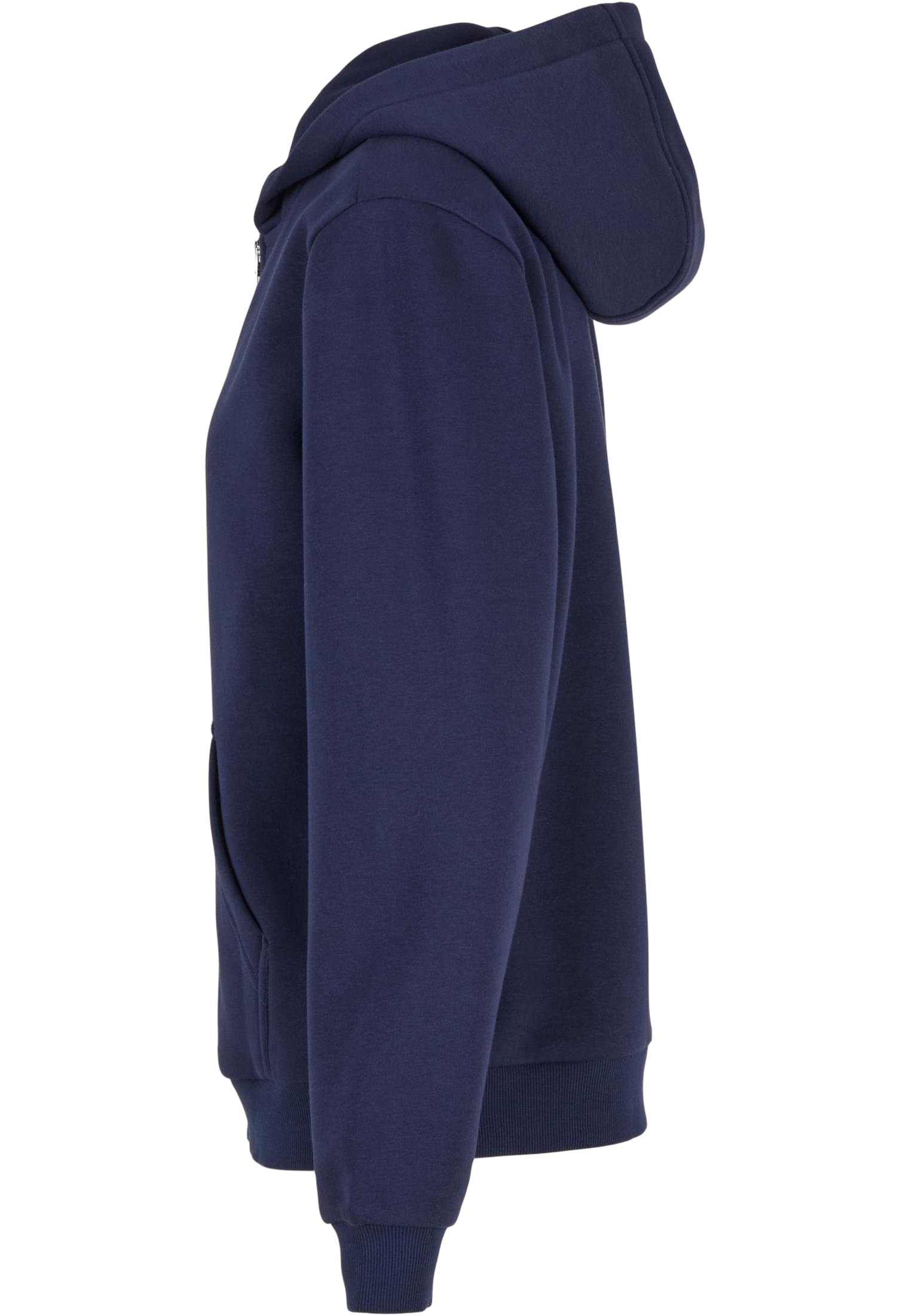 Ladies Fluffy Zip Hoody navy | navy