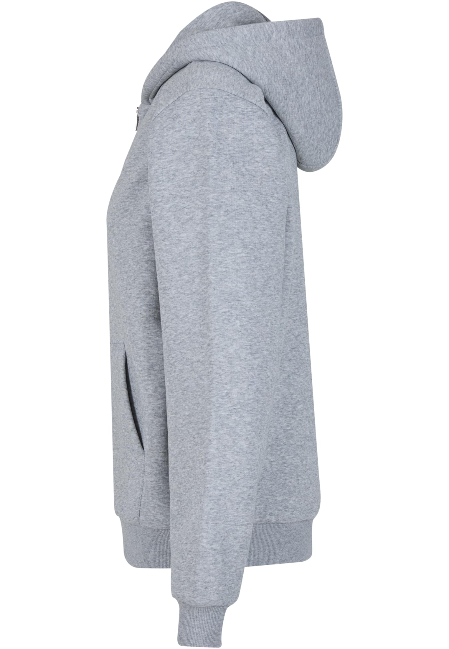 Ladies Fluffy Zip Hoody heathergrey | heathergrey