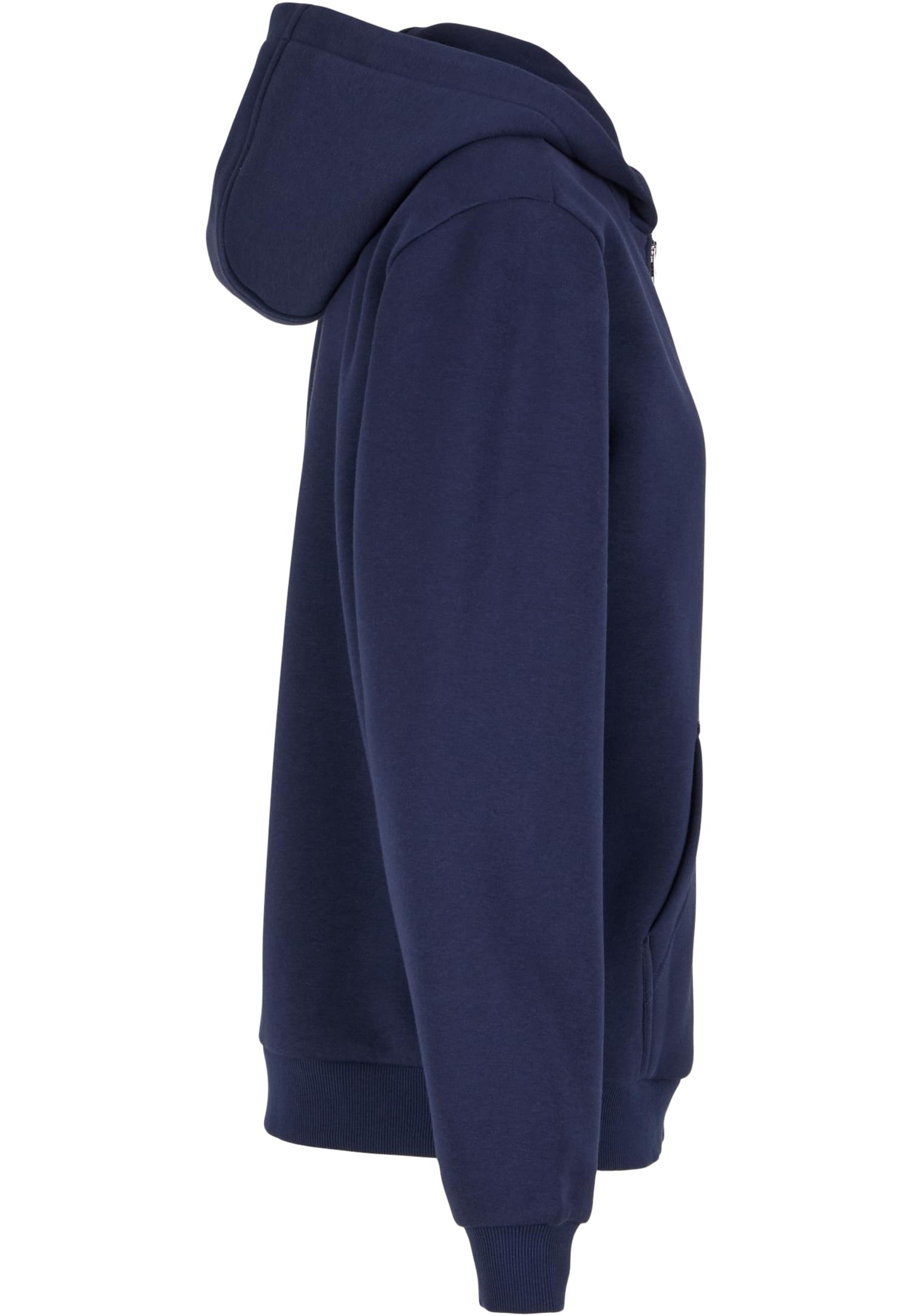 Ladies Fluffy Zip Hoody navy | navy