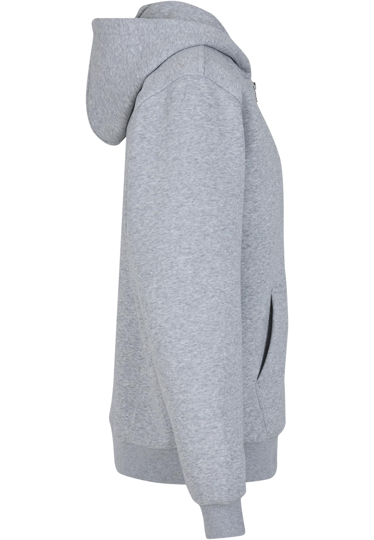 Ladies Fluffy Zip Hoody heathergrey | heathergrey