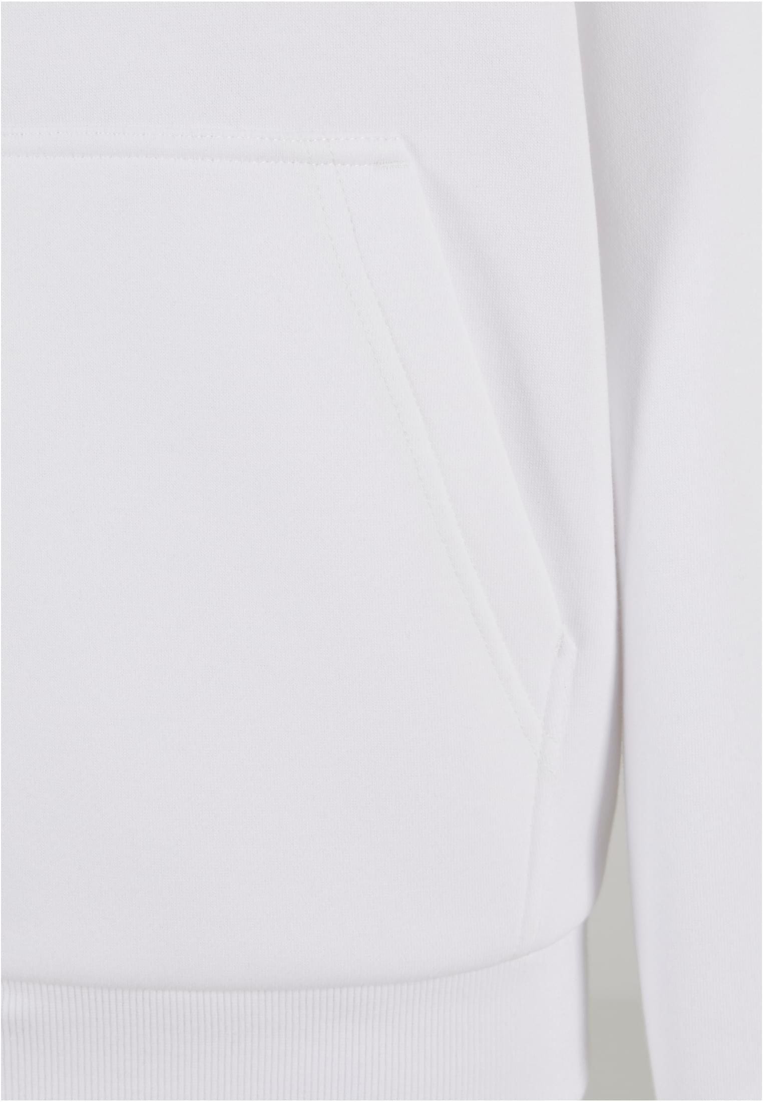 Ladies Fluffy Zip Hoody white | white