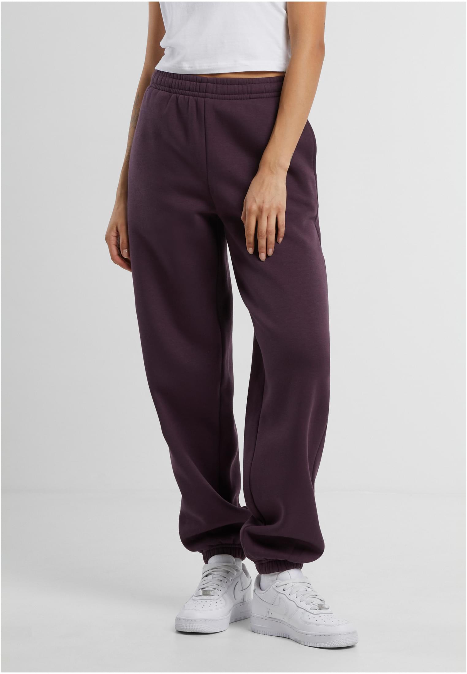 Ladies Fluffy Sweatpants plumpurple | plumpurple