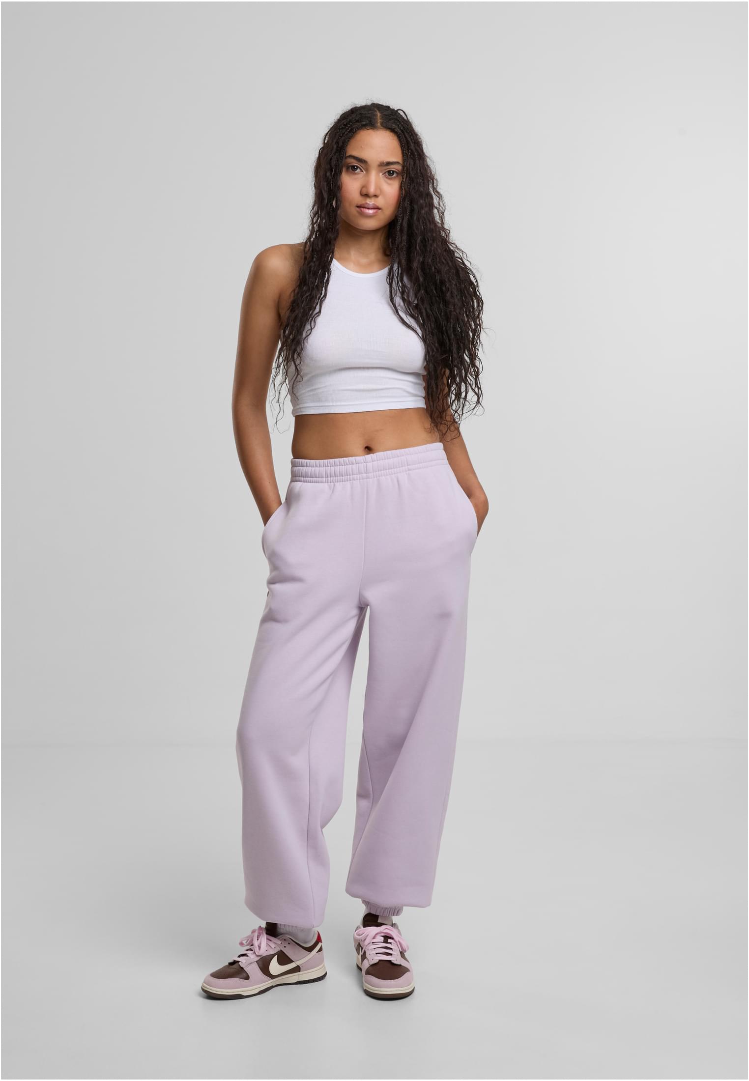 Ladies Fluffy Sweatpants lilac | lilac