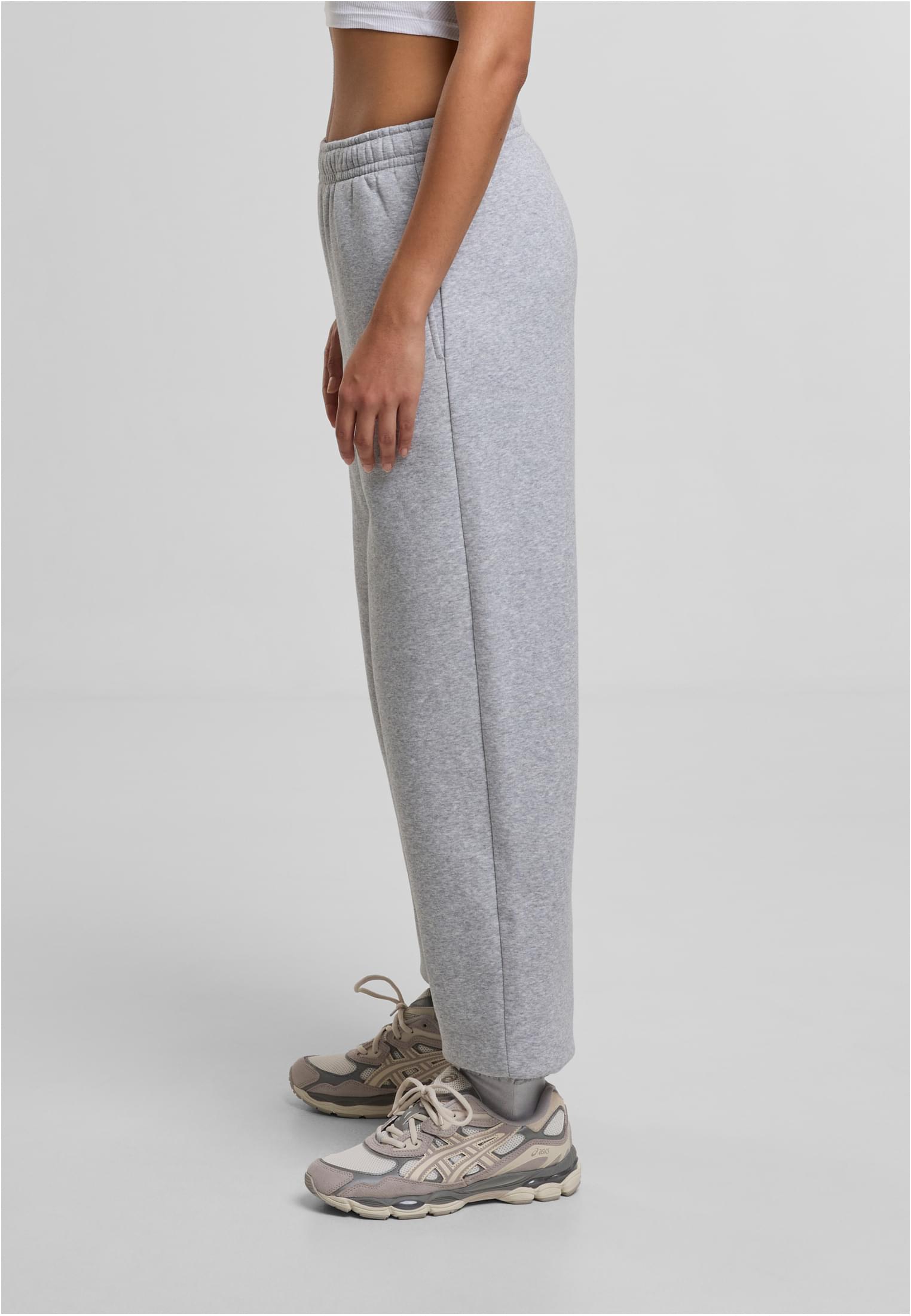 Ladies Fluffy Sweatpants heathergrey | heathergrey