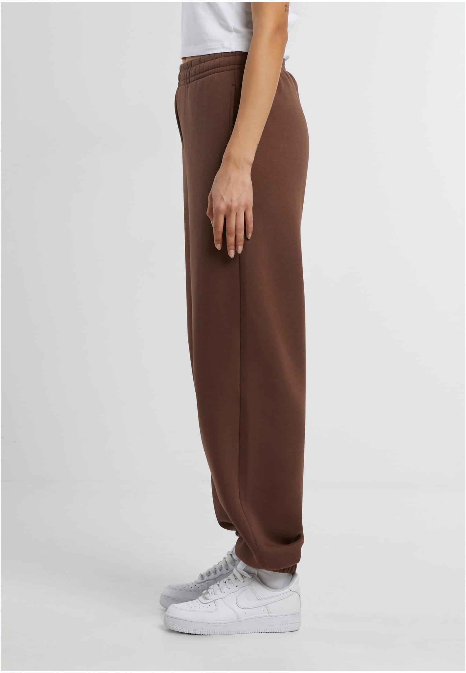 Ladies Fluffy Sweatpants chocolatebrown | chocolatebrown
